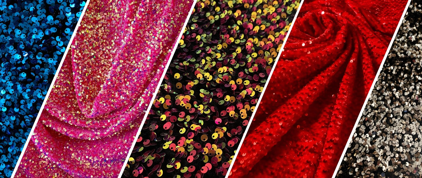 High-Quality Sequin On Velvet Fabric for Dazzling Creations