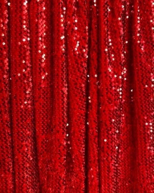 Red Strip Sequin on Velvet