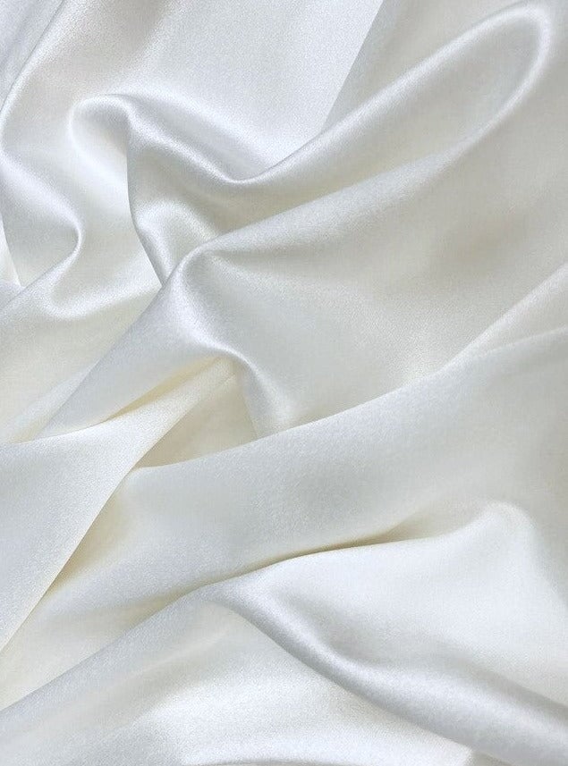 off white stretch crepe back satin, white stretch crepe back satin, milky white stretch crepe back satin, premium stretch crepe back satin, satin for bride, satin for woman, satin in low price, cheap satin, satin on sale