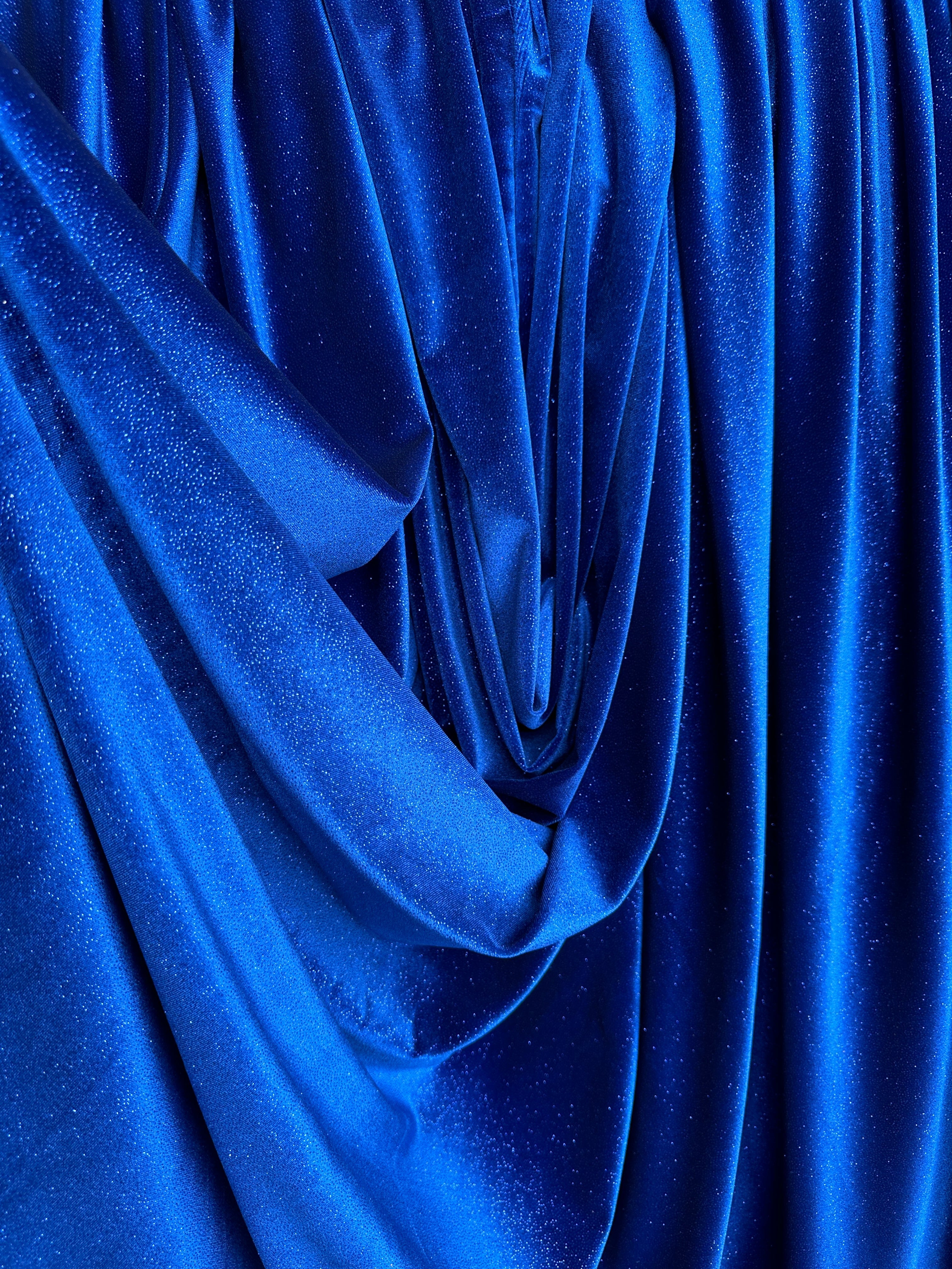 Royal Blue Glitter Velvet, dark blue glitter velvet, light blue glitter velvet, glitter velvet on discount, glitter velvet on sale, glitter velvet for woman, glitter velvet for bride, premium glitter velvet, buy glitter velvet online