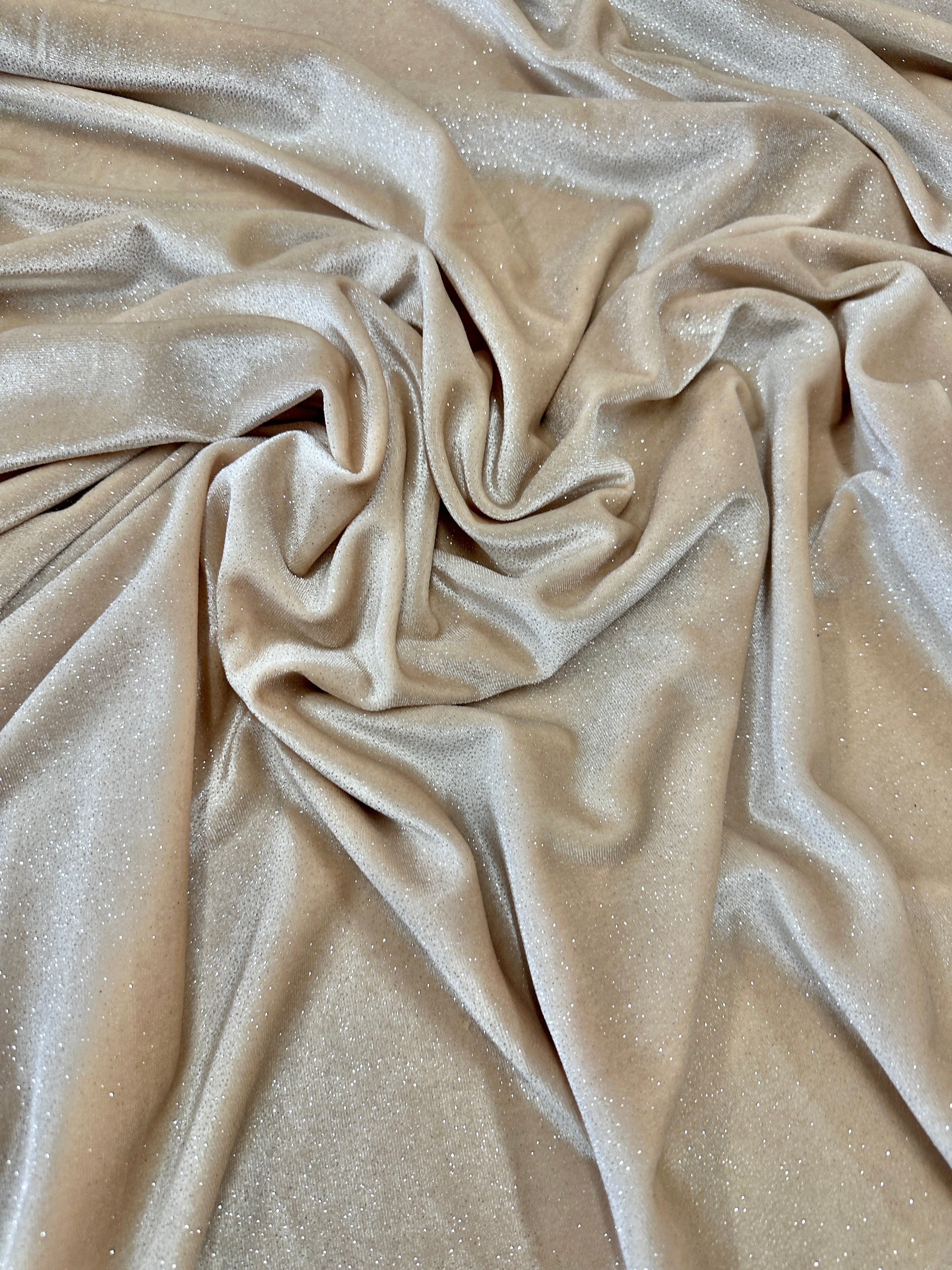 champagne glitter velvet, champagne velvet for bride, bridal velvet fabric, champagne color for woman, champagne color dress, velvet for gown, velvet for pajama, velvet for back drops, velvet for head band, velvet bundle, panne velvet, velvet fabric wholesale, discounted velvet fabric, buy velvet online, premium velvet, luxury velvet