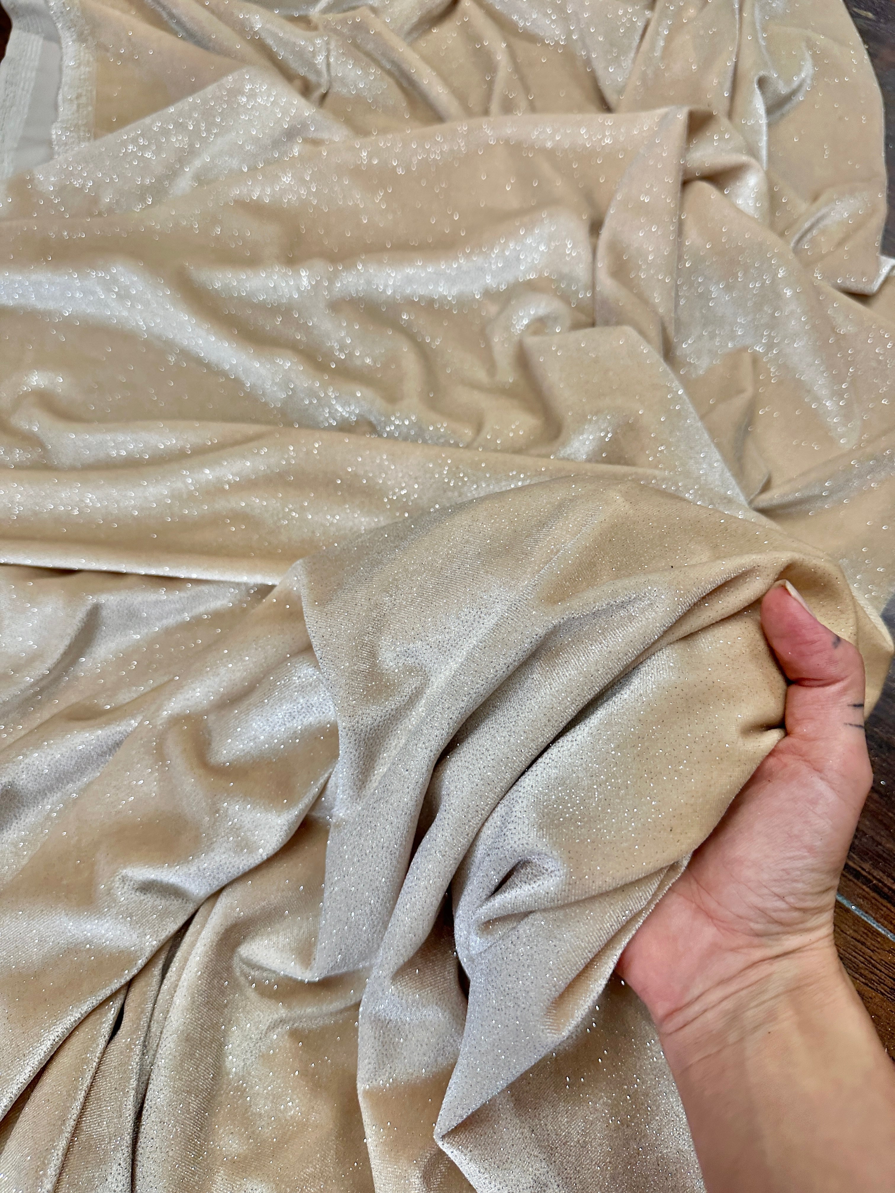 champagne glitter velvet, champagne velvet for bride, bridal velvet fabric, champagne color for woman, champagne color dress, velvet for gown, velvet for pajama, velvet for back drops, velvet for head band, velvet bundle, panne velvet, velvet fabric wholesale, discounted velvet fabric, buy velvet online, premium velvet, luxury velvet