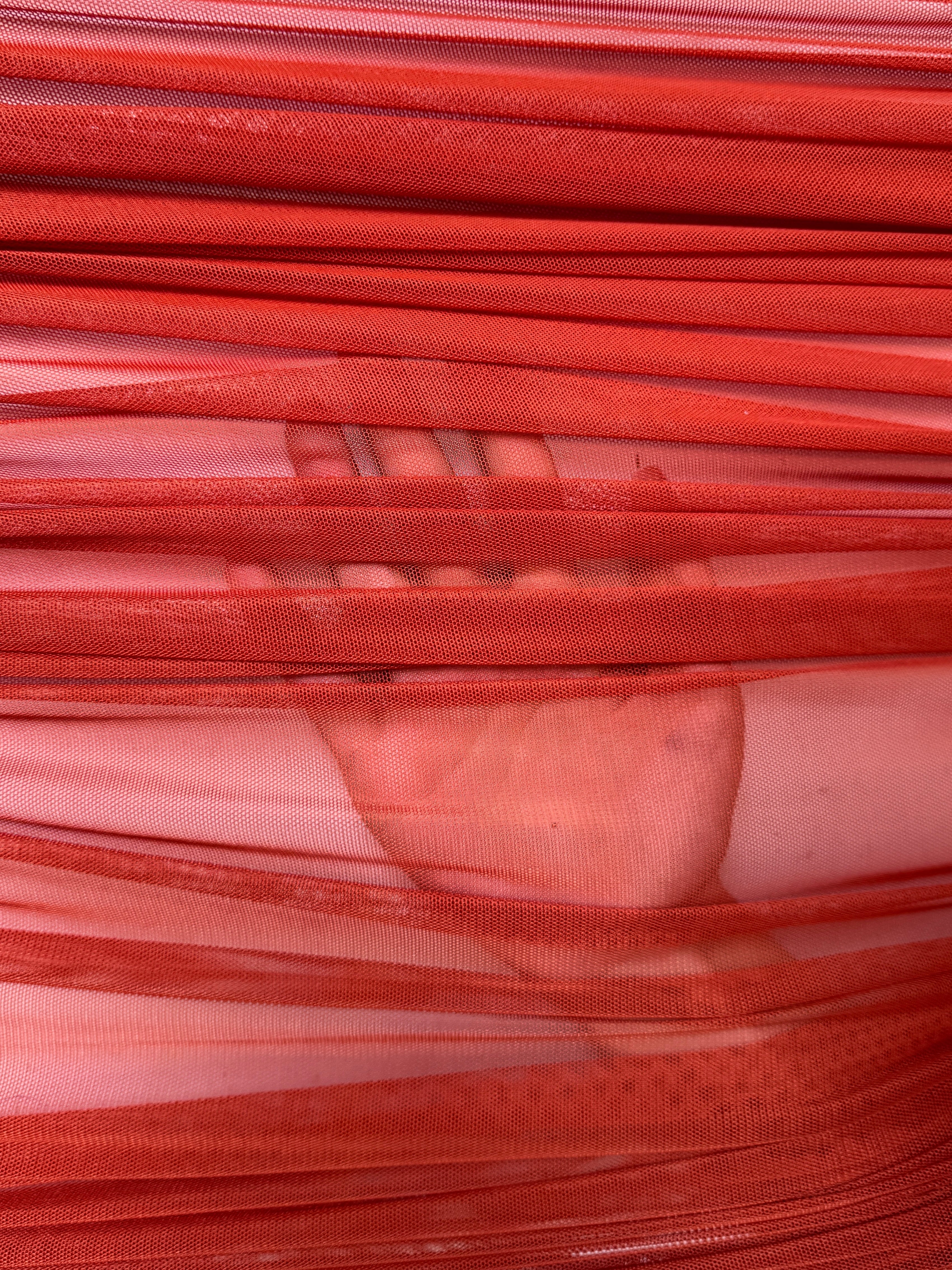 rust 4way stretch power mesh, dark orange power mesh, copper power mesh, rust power mesh