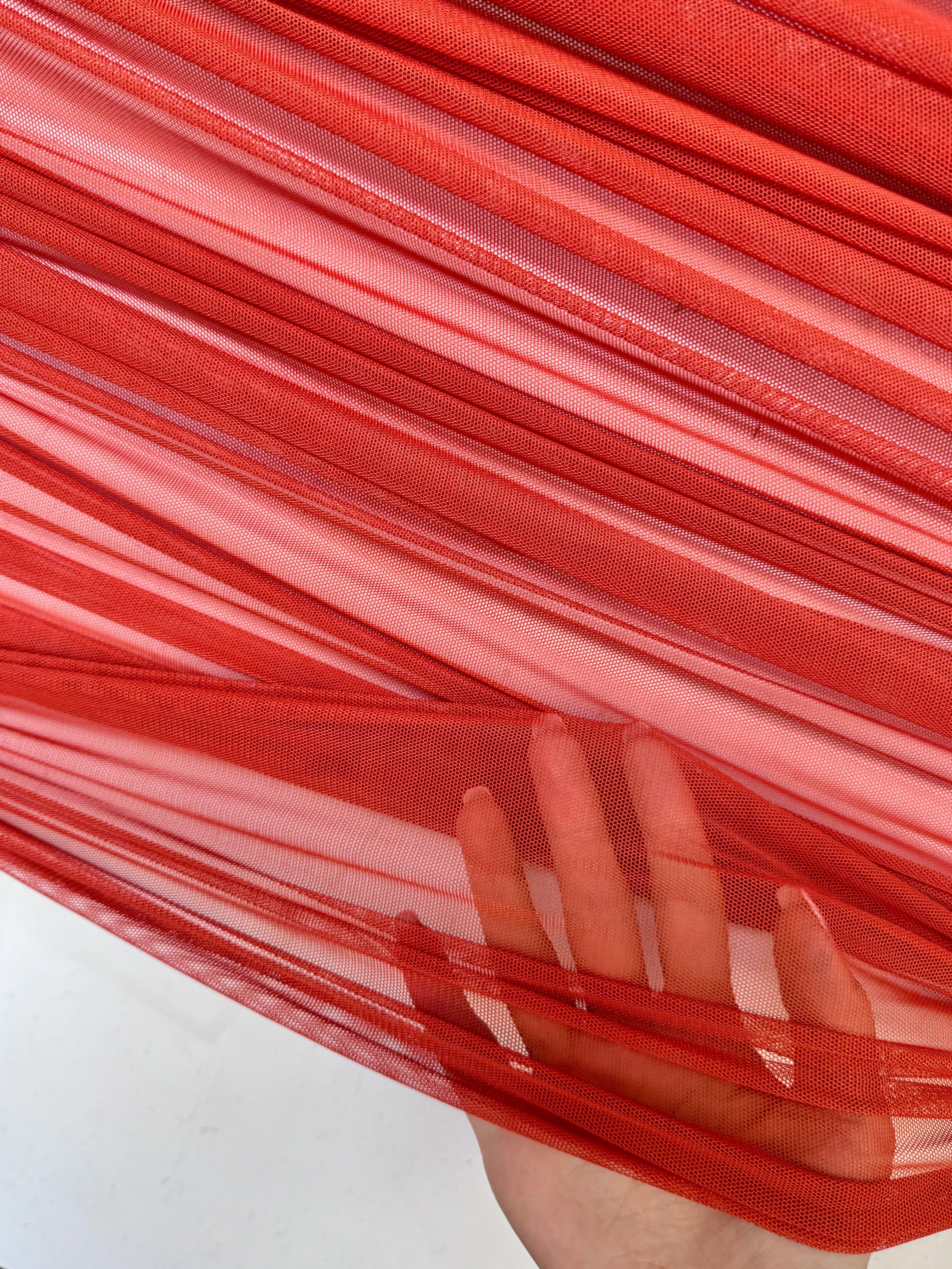 rust 4way stretch power mesh, dark orange power mesh, copper power mesh, rust power mesh