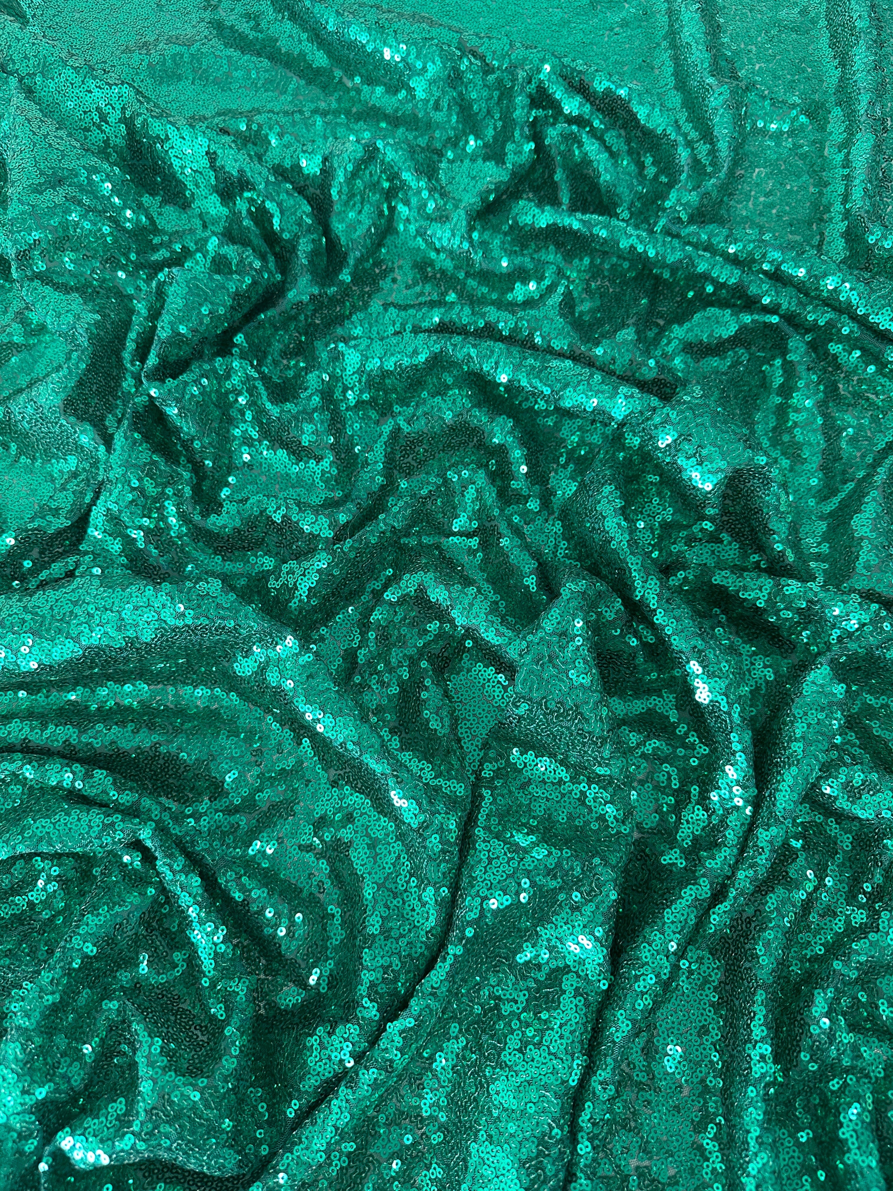 Teal Green Sequins on Mesh, light green sequins on mesh, green sequin on mesh, dark green sequin on mesh for woman, sequin on mesh for bride, sequin on mesh on discount, sequin on mesh on sale, premium sequin on mesh, kiki textile sequin on mesh, sequin on mesh for party wear