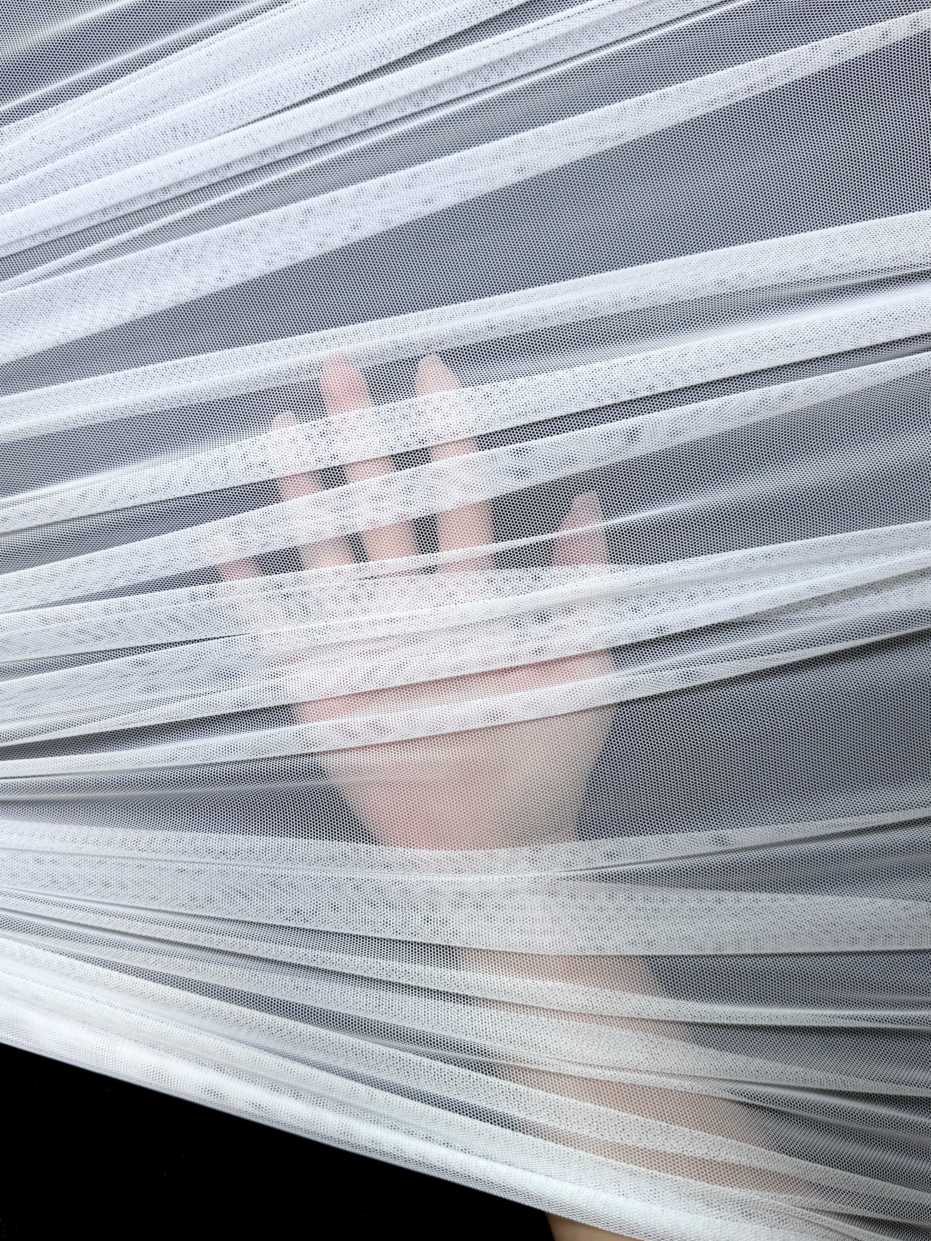 white 4way stretch power mesh, white power mesh, off white power mesh, bright white power mesh