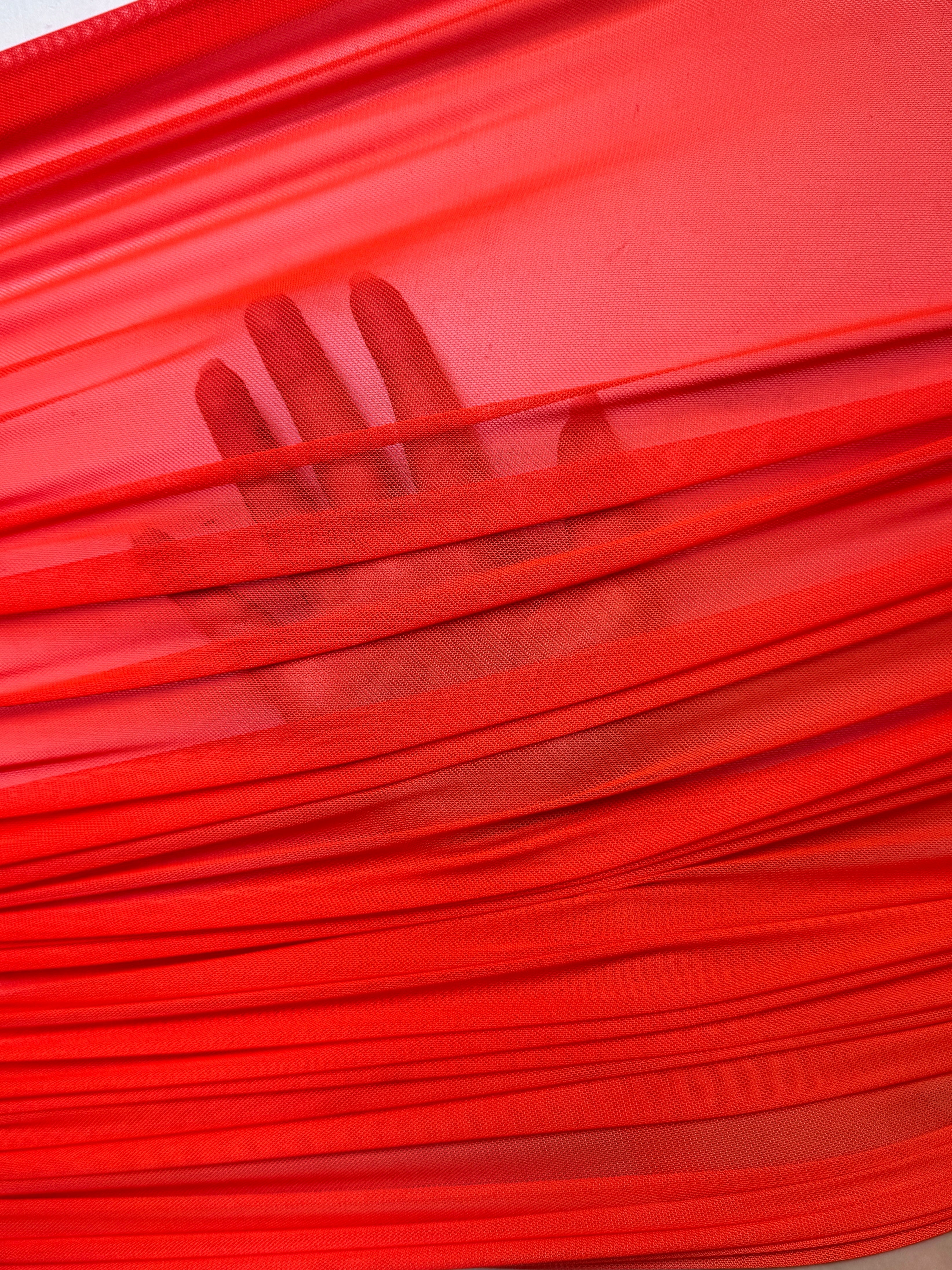 orange 4way stretch power mesh, light orange power mesh, rust power mesh, dark orange power mesh