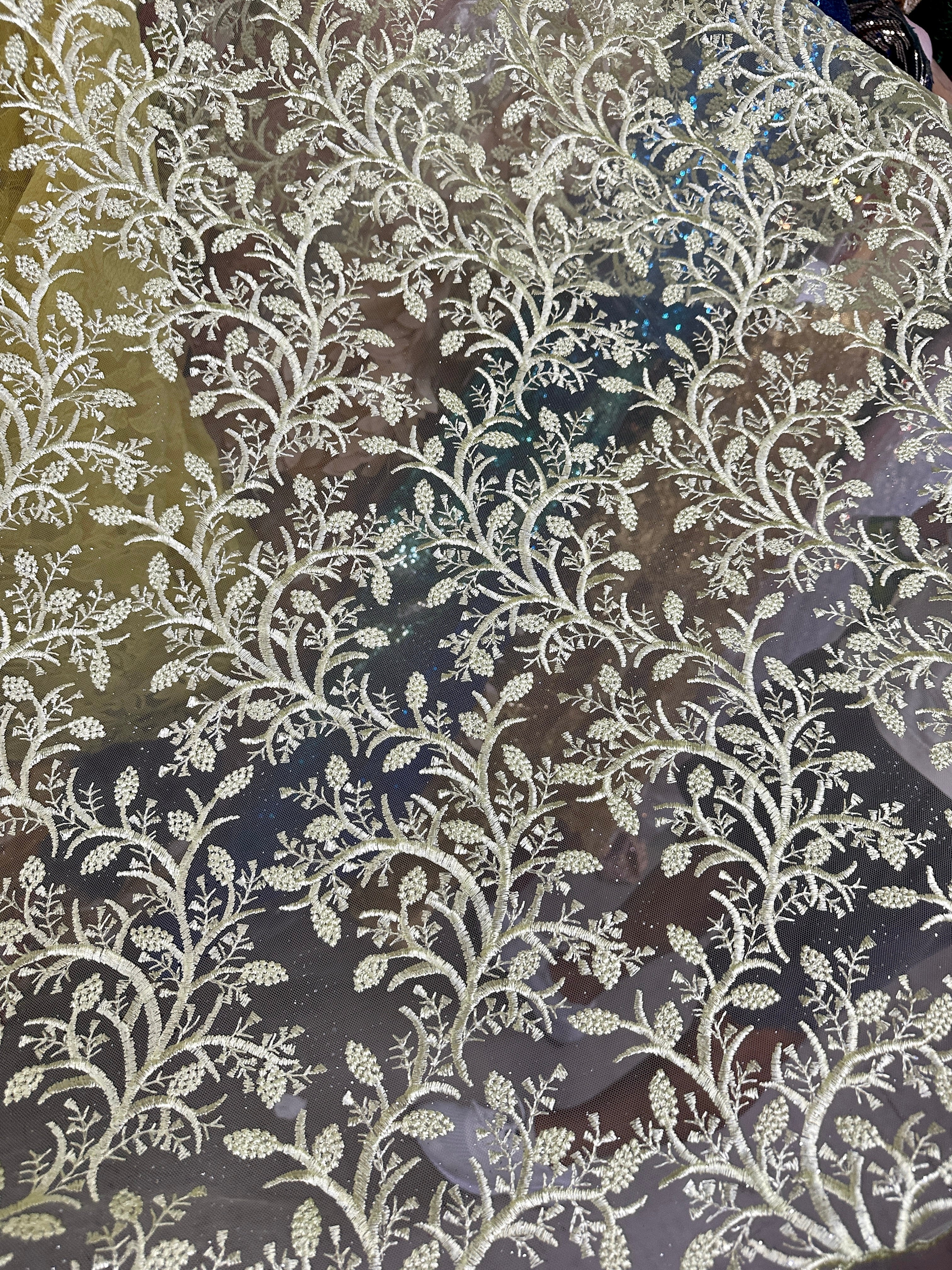pistachio embroidered lace, green Lace, dark green lace, lace for woman, lace for bride, lace on discount, lace on sale, premium lace, kiki textile lace, lace for party wear dresses