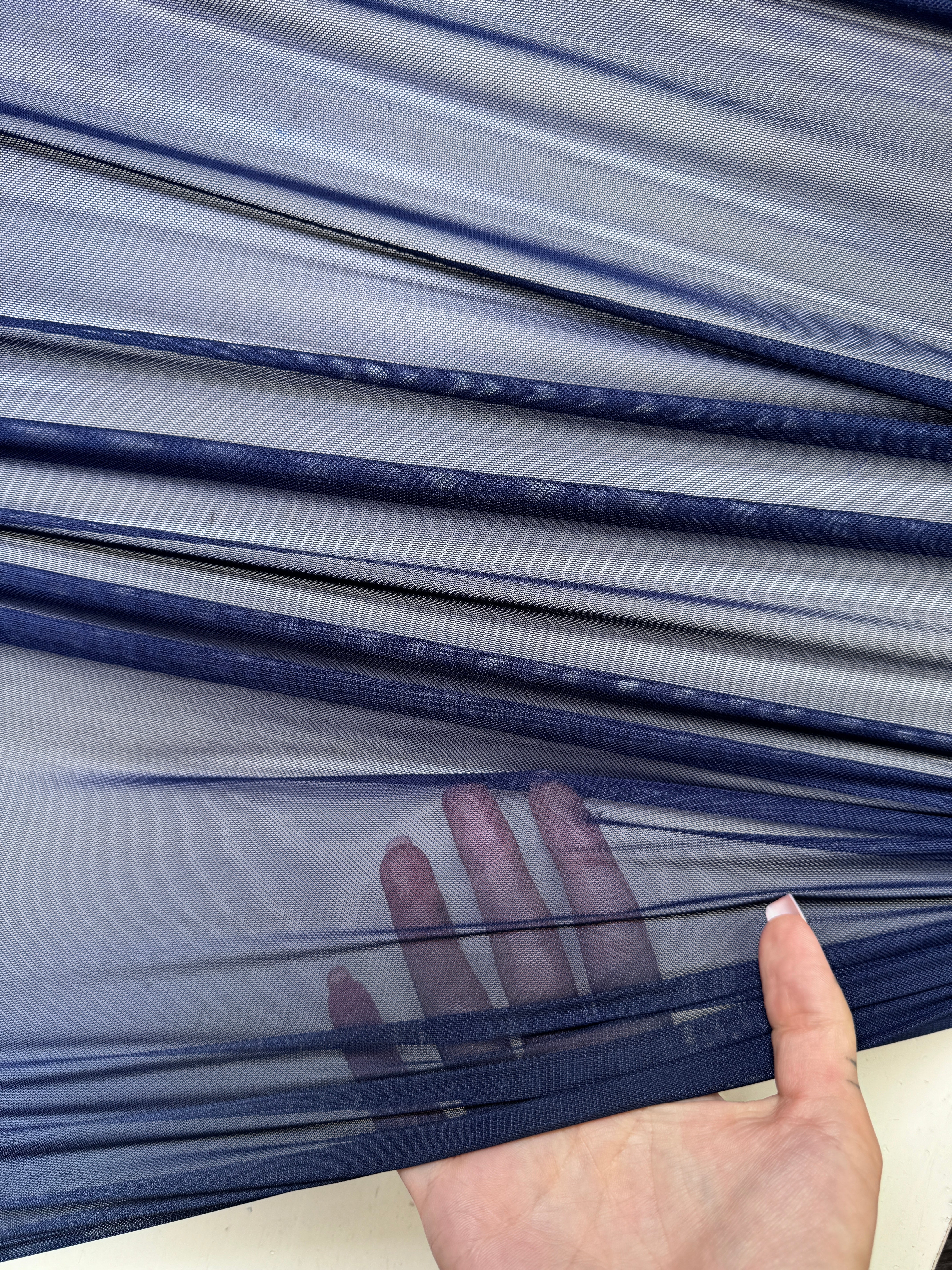 navy 4way stretch power mesh, dark blue power mesh, blue power mesh, light blue power mesh