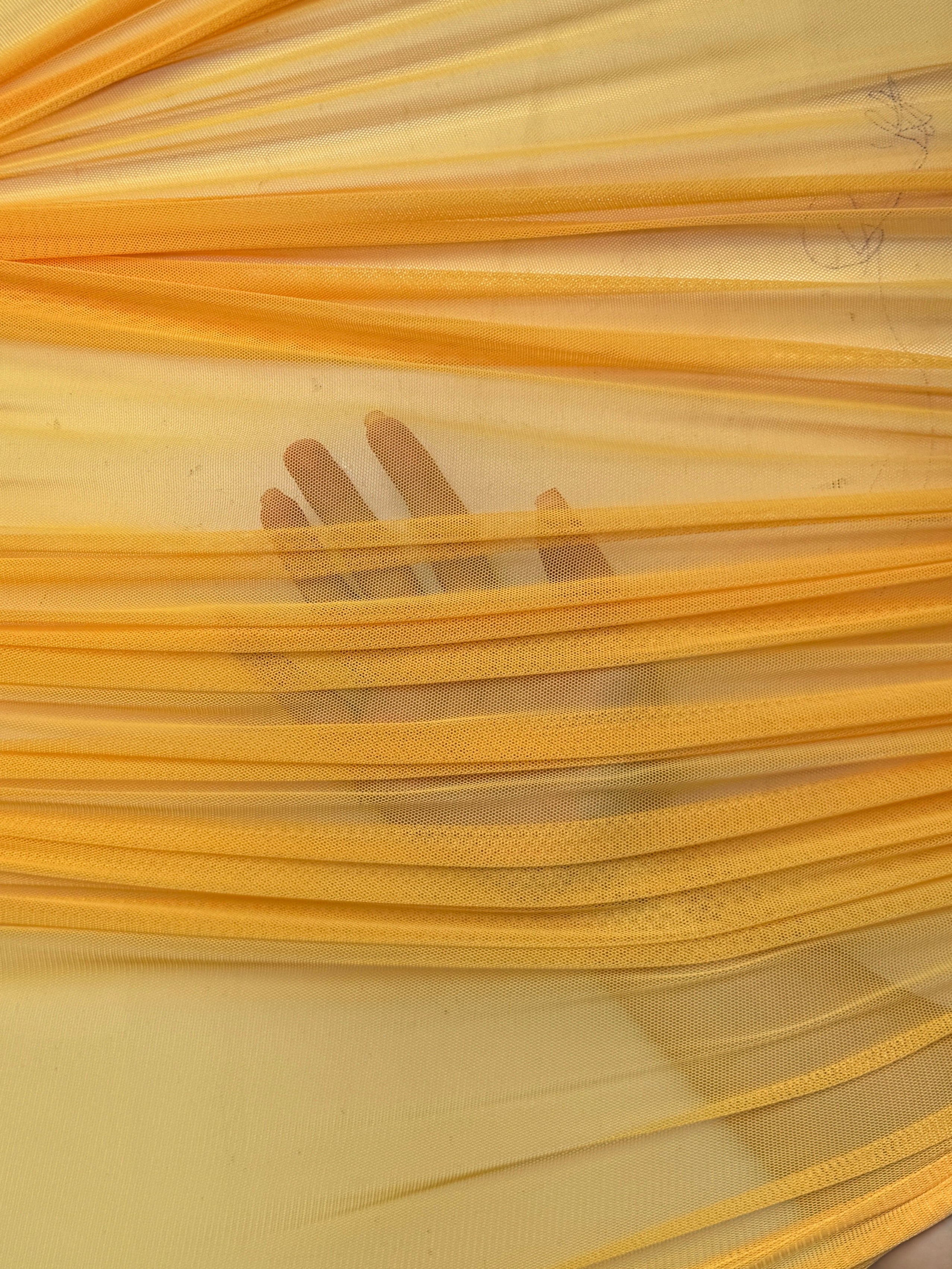 yellow 4way stretch power mesh, dark yellow power mesh, light mustard power mesh, light yellow power mesh