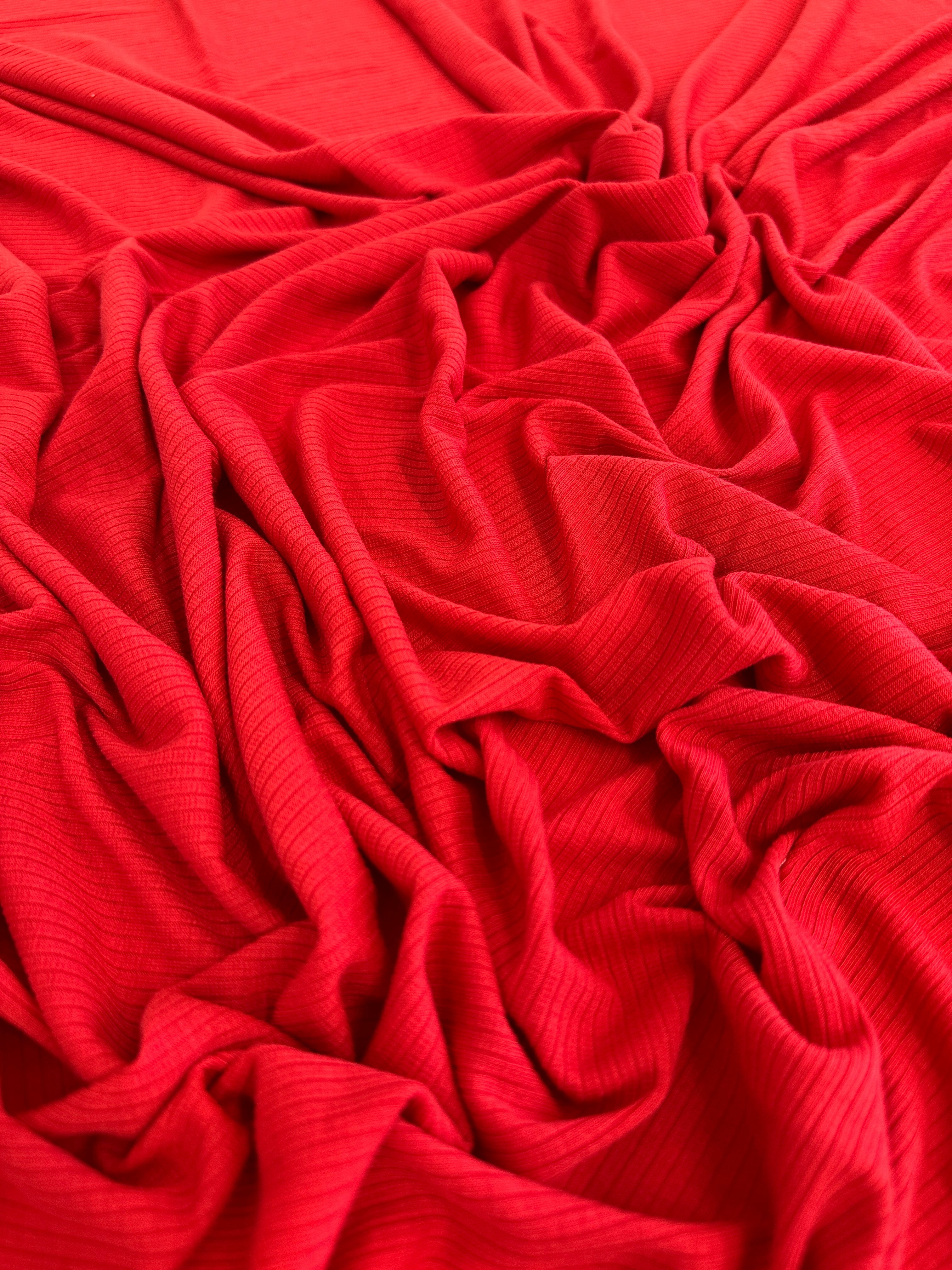 Red Solid Rib Knit, Shop Fabrics Online, Sewing, Fabric Store, Sewing Store, Cheap Fabric Store, Kiki Textiles, Textile by the Yard