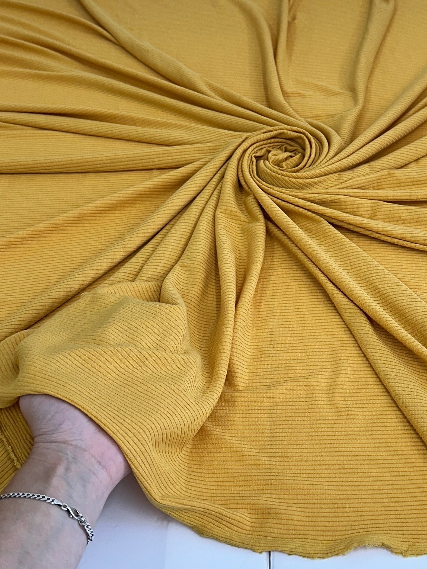 Mango Solid Rib Knit, Jersey Knit, 4 Way Stretch Fabric, Chunky Knit, Knit Fabric by the Yard, Spandex Fabric, Textured Knit