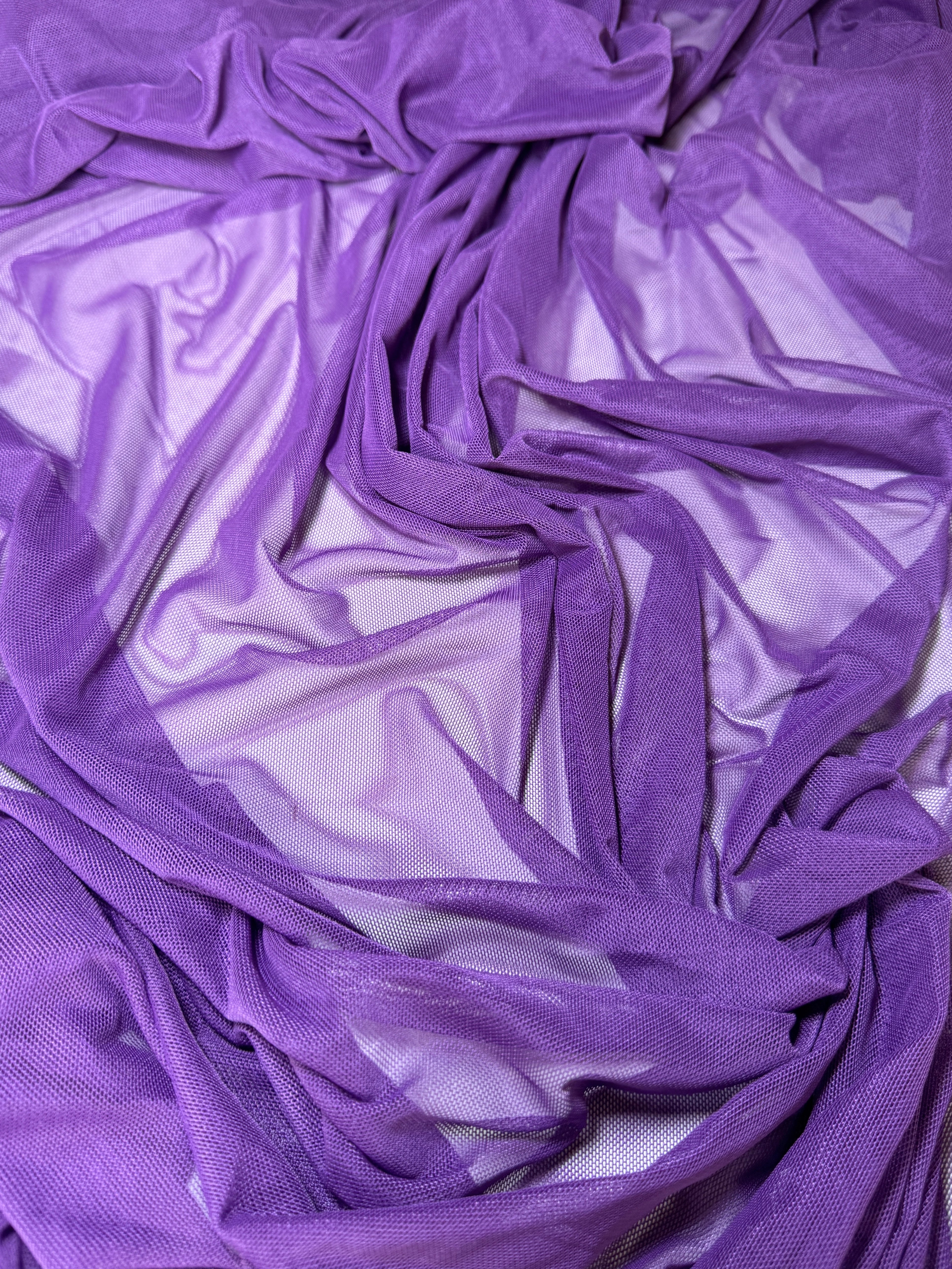 purple 4way stretch power mesh, dark purple power mesh, light purple power mesh, lavender power mesh