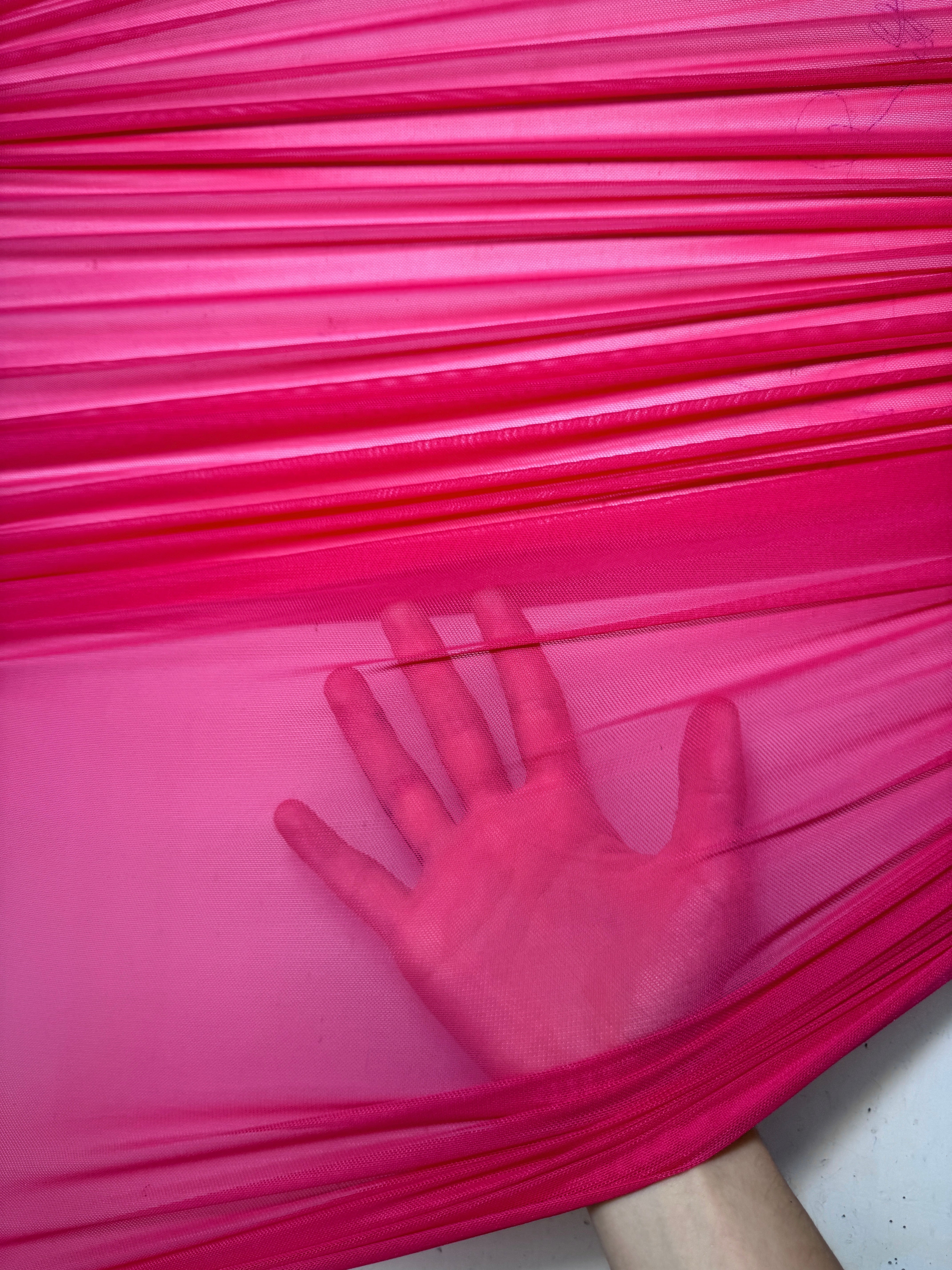hot pink 4way stretch power mesh, pink power mesh, light pink power mesh, fuchsia power mesh