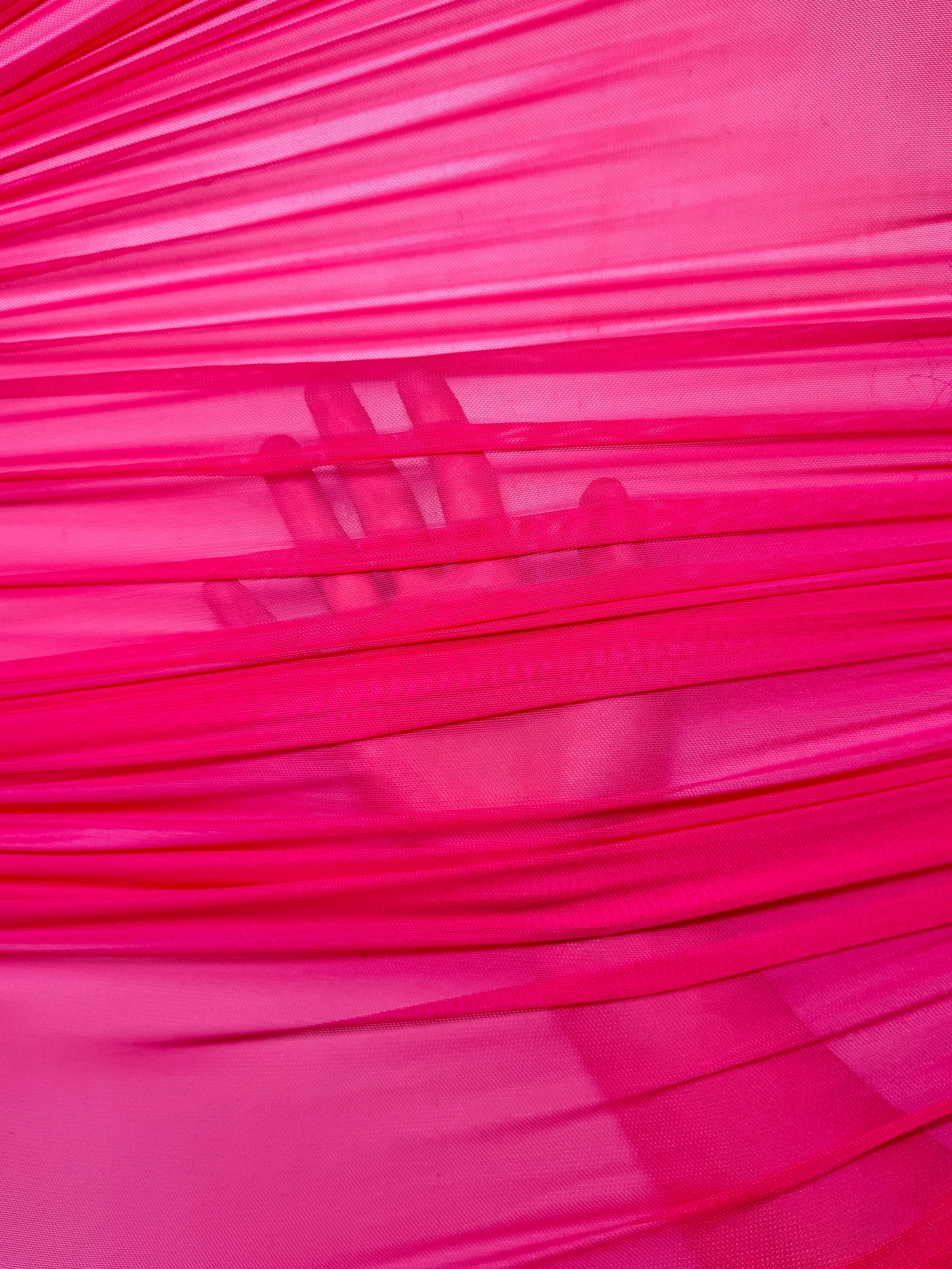 hot pink 4way stretch power mesh, pink power mesh, light pink power mesh, fuchsia power mesh