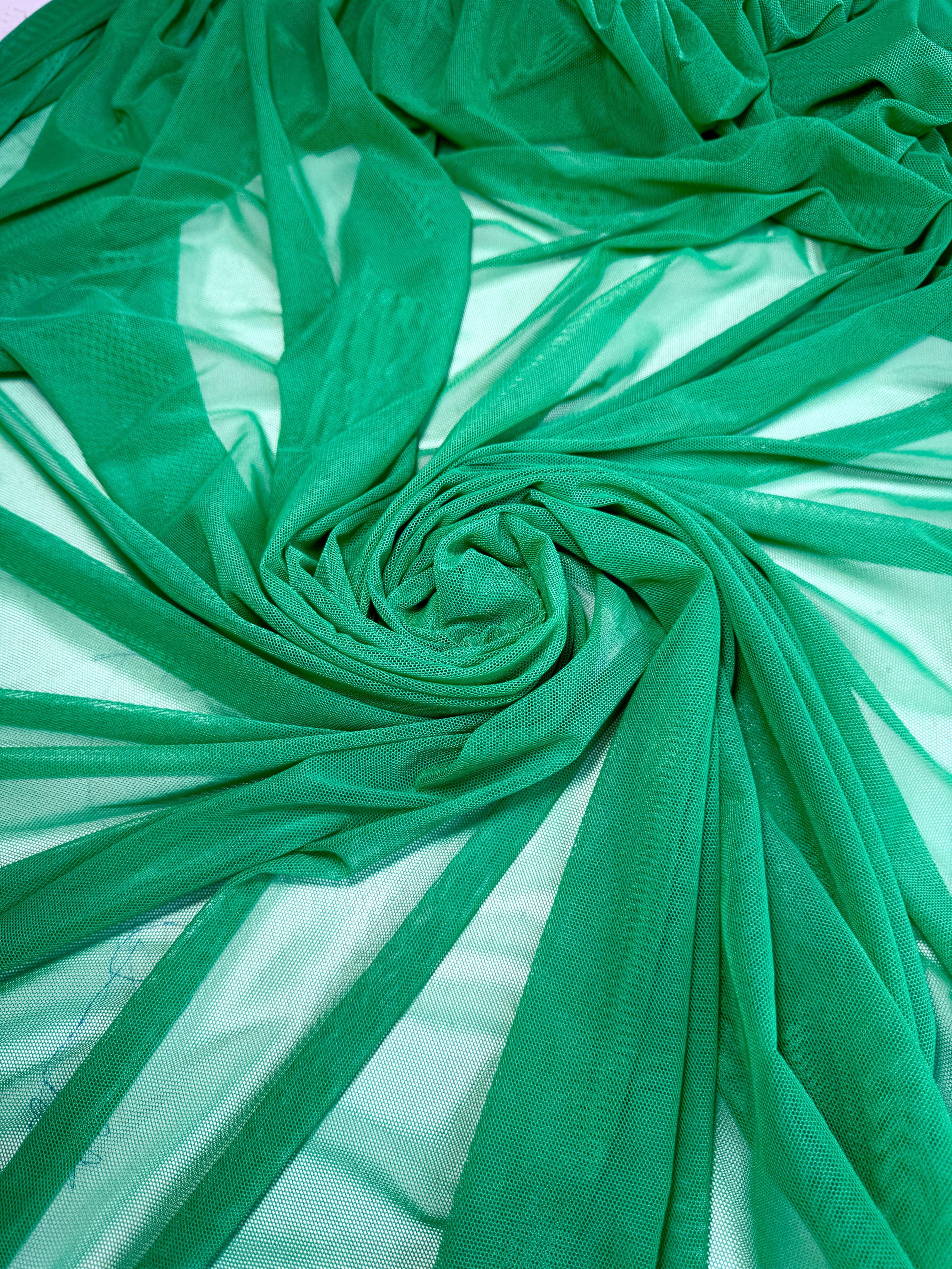 kelly green 4way stretch power mesh, green power mesh, light green power mesh, dark green power mesh