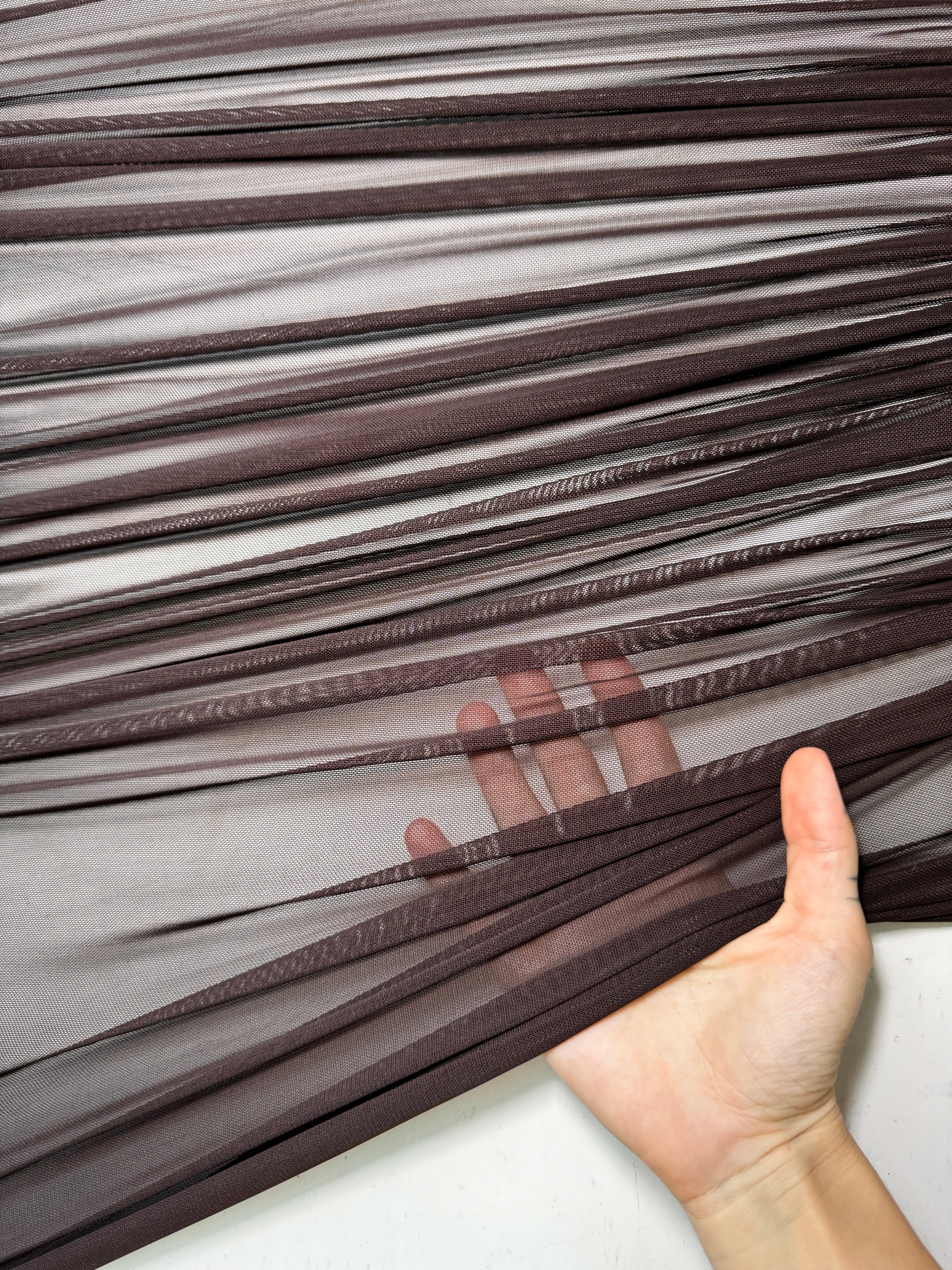 chocolate brown 4way stretch power mesh, dark brown power mesh, light brown power mesh, brown power mesh