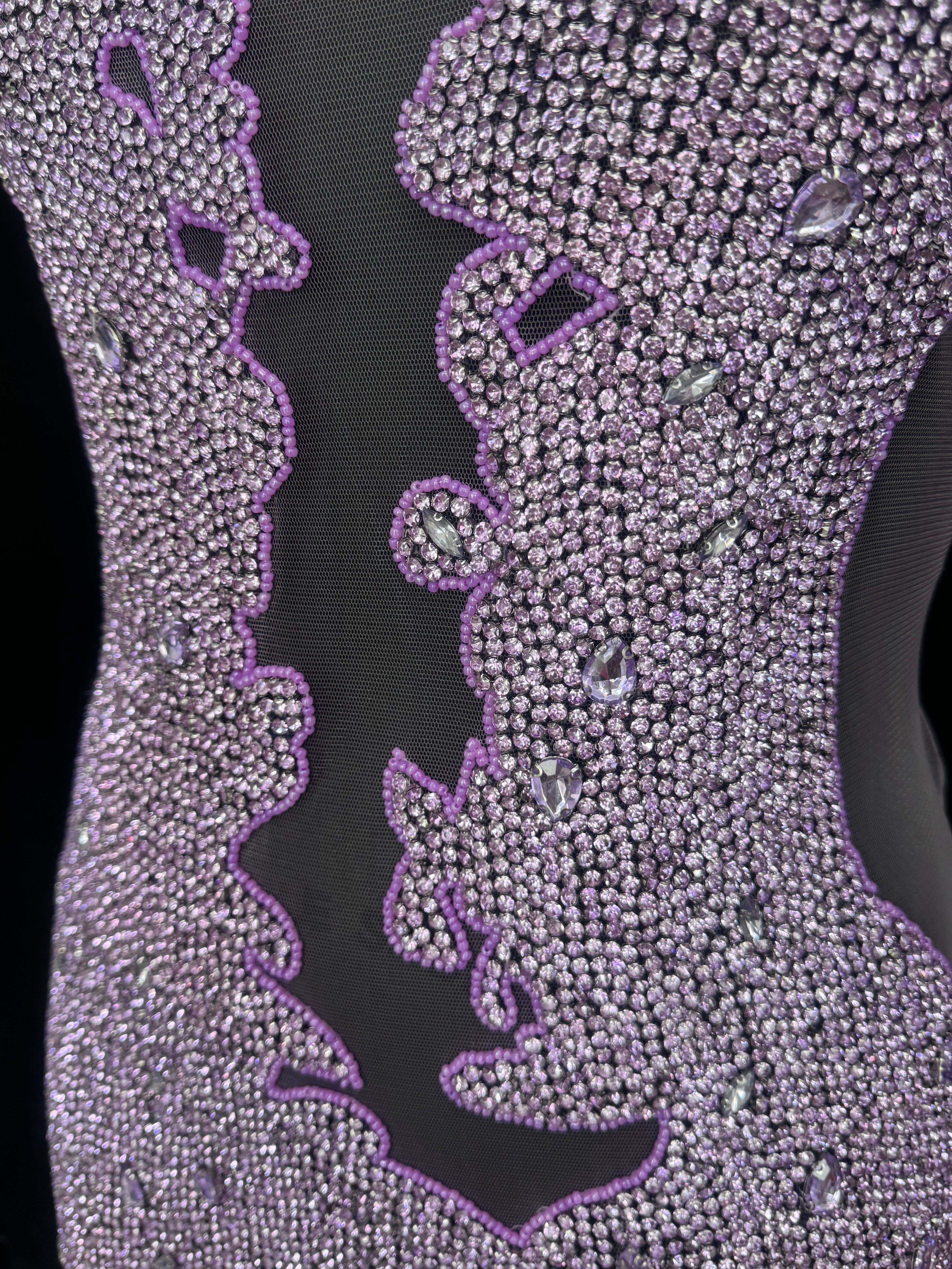 Maddy Lilac Rhinestone Bodice Applique, Shop Fabrics Online, Sewing, Fabric Store, Sewing Store, Cheap Fabric Store, Kiki Textiles, Textile by the Yard