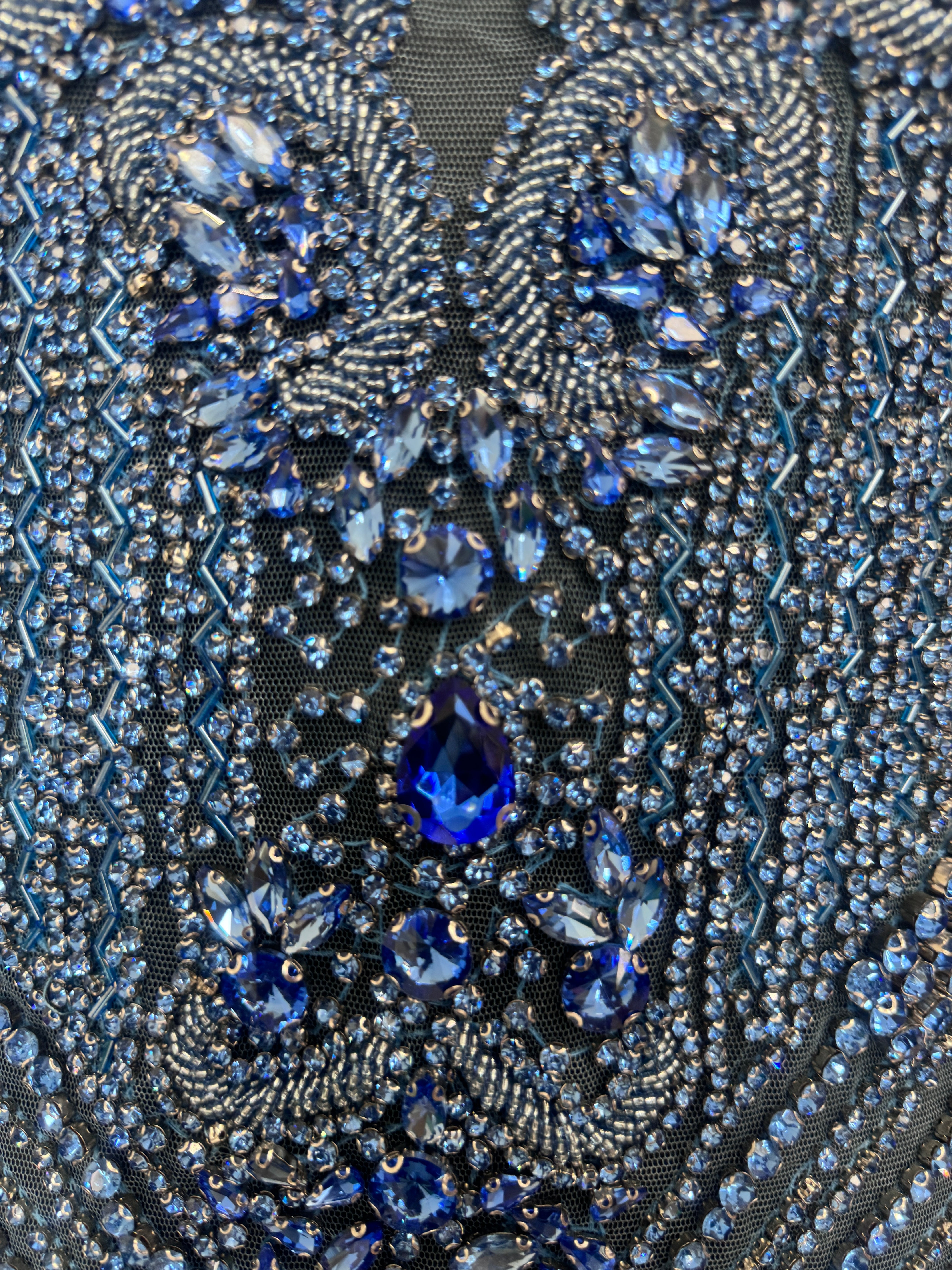 Tina sky blue rhinestone bodice applique, Blue Rhinestones Applique, Embellished Clothing, Rhinestone Applications, Rhinestone Embroidery, Rhinestone Patch, Dress Patch, Rhinestones for Dress