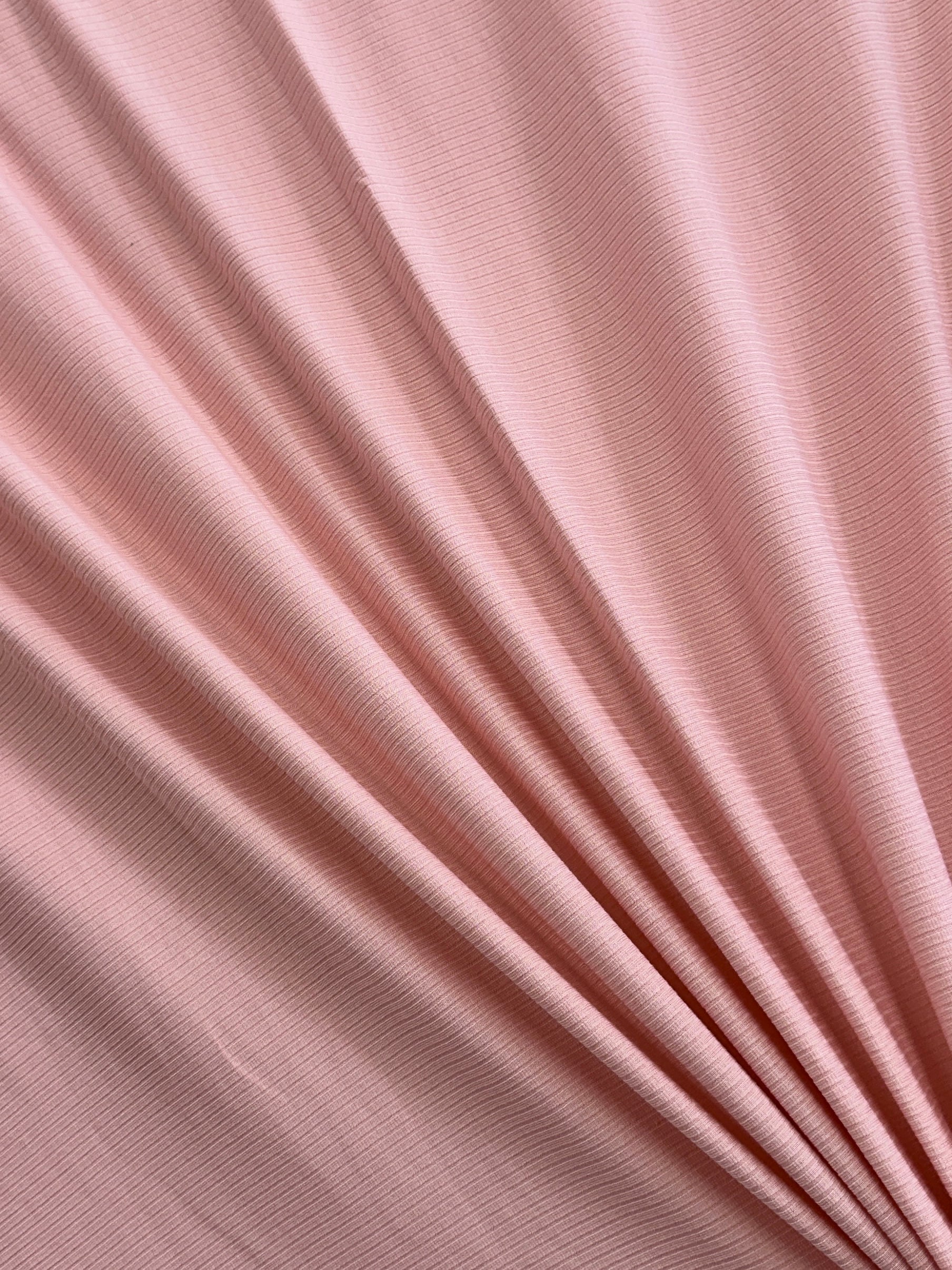 Blush Pink Solid Rib Knit, Shop Fabrics Online, Sewing, Fabric Store, Sewing Store, Cheap Fabric Store, Kiki Textiles, Textile by the Yard