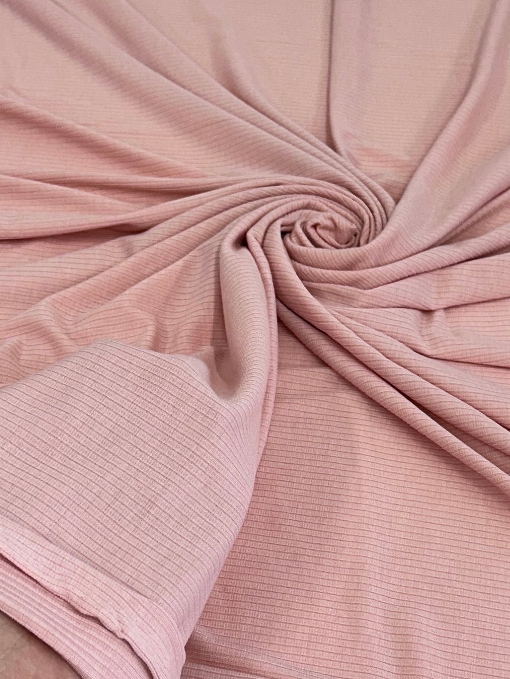 Blush Pink Solid Rib Knit, Shop Fabrics Online, Sewing, Fabric Store, Sewing Store, Cheap Fabric Store, Kiki Textiles, Textile by the Yard