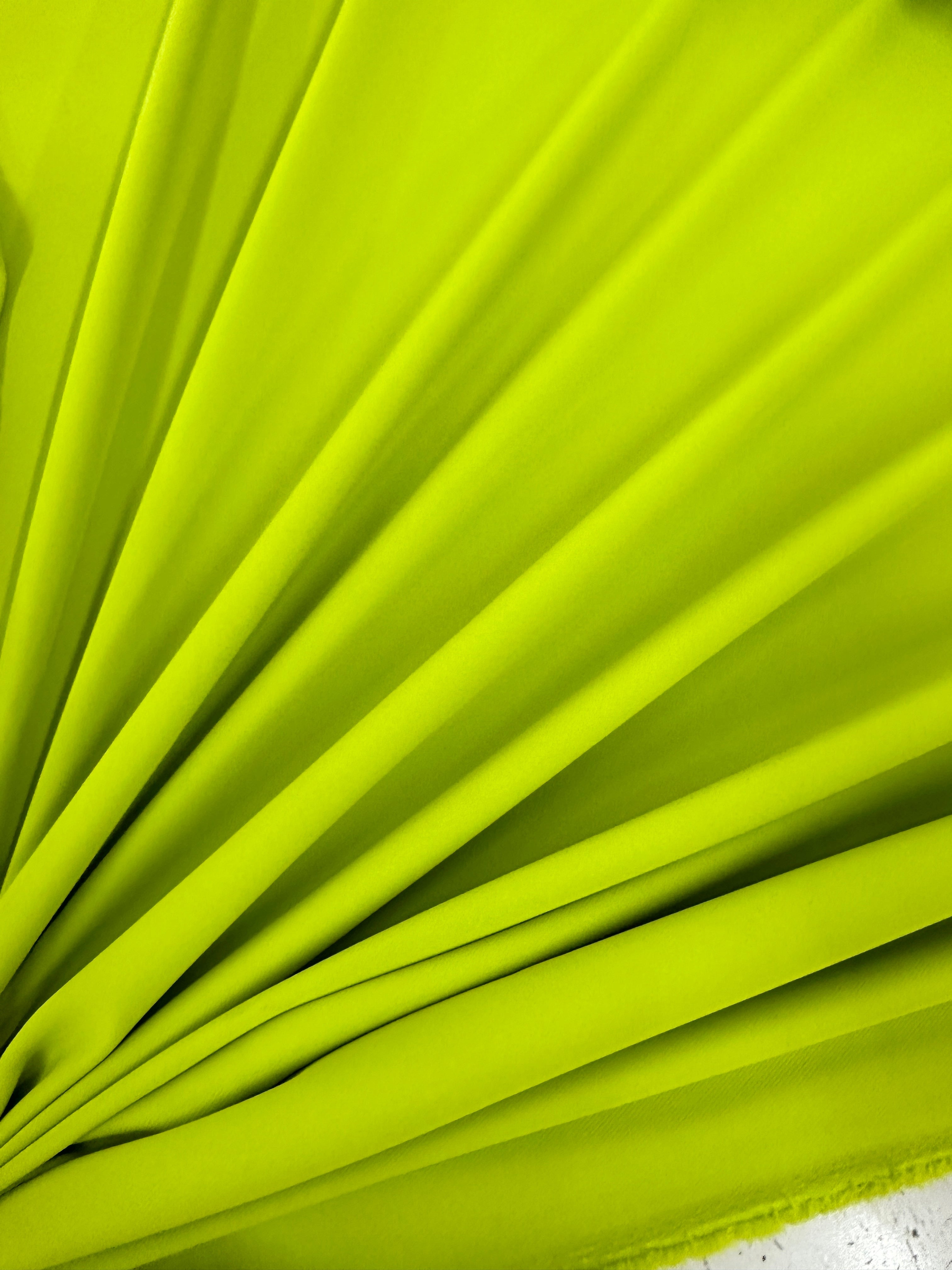apple green stretch crepe, green Stretch Crepe, light green stretch crepe, dark green stretch crepe, stretch crepe for woman, stretch crepe for bride,  crepe on discount, crepe in low price, crepe on sale, premium crepe, solid crepe, crepe, crepe fabric