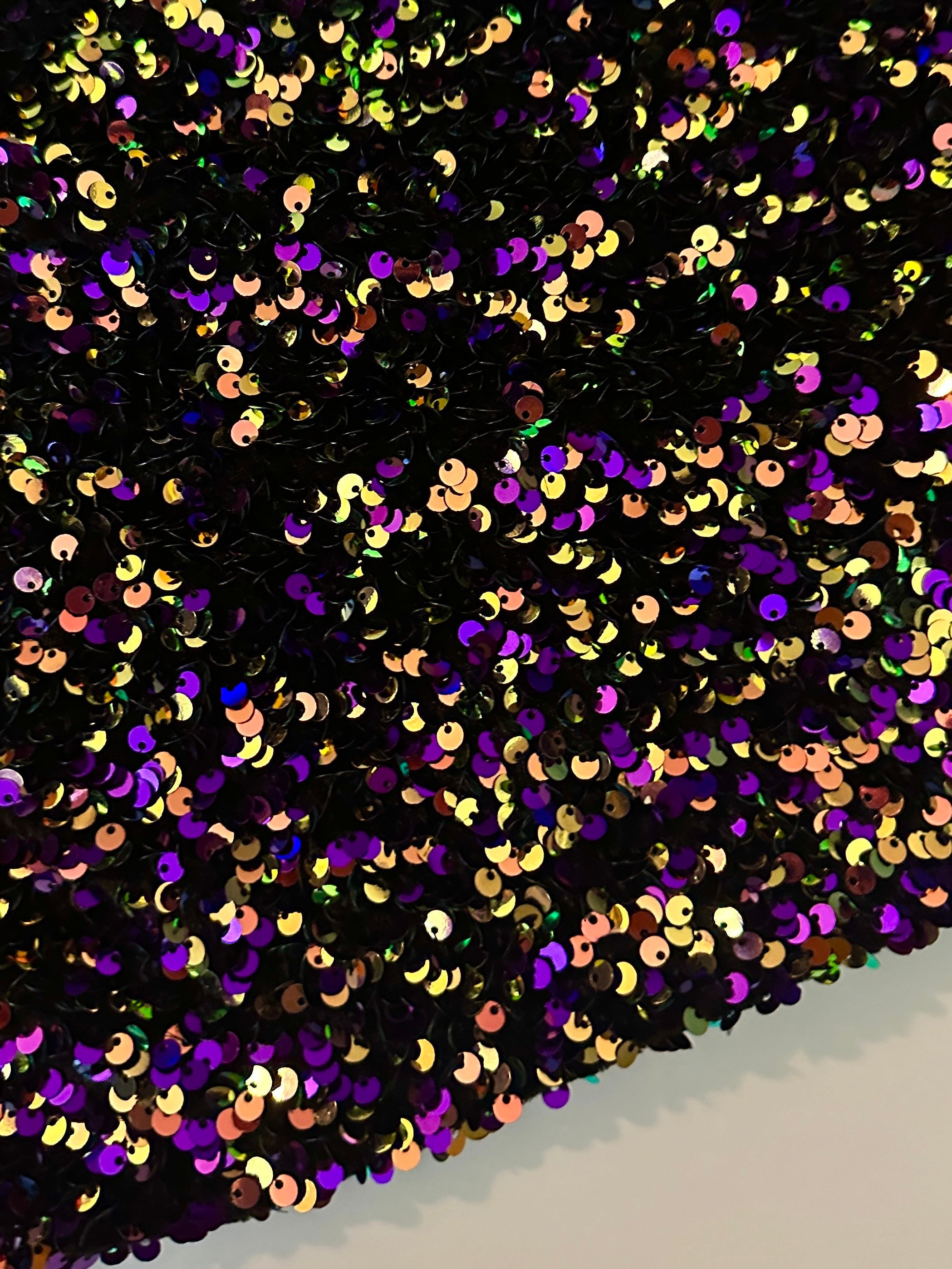 purple iridescent Sequin on Velvet, dark purple iridescent sequin on velvet, light purple iridescent sequin on velvet, shinny purple iridescent sequin on velvet, velvet on discount, velvet on sale, buy velvet online, kikitextile velvet, premium velvet, velvet for gown, velvet for woman, velvet for bride