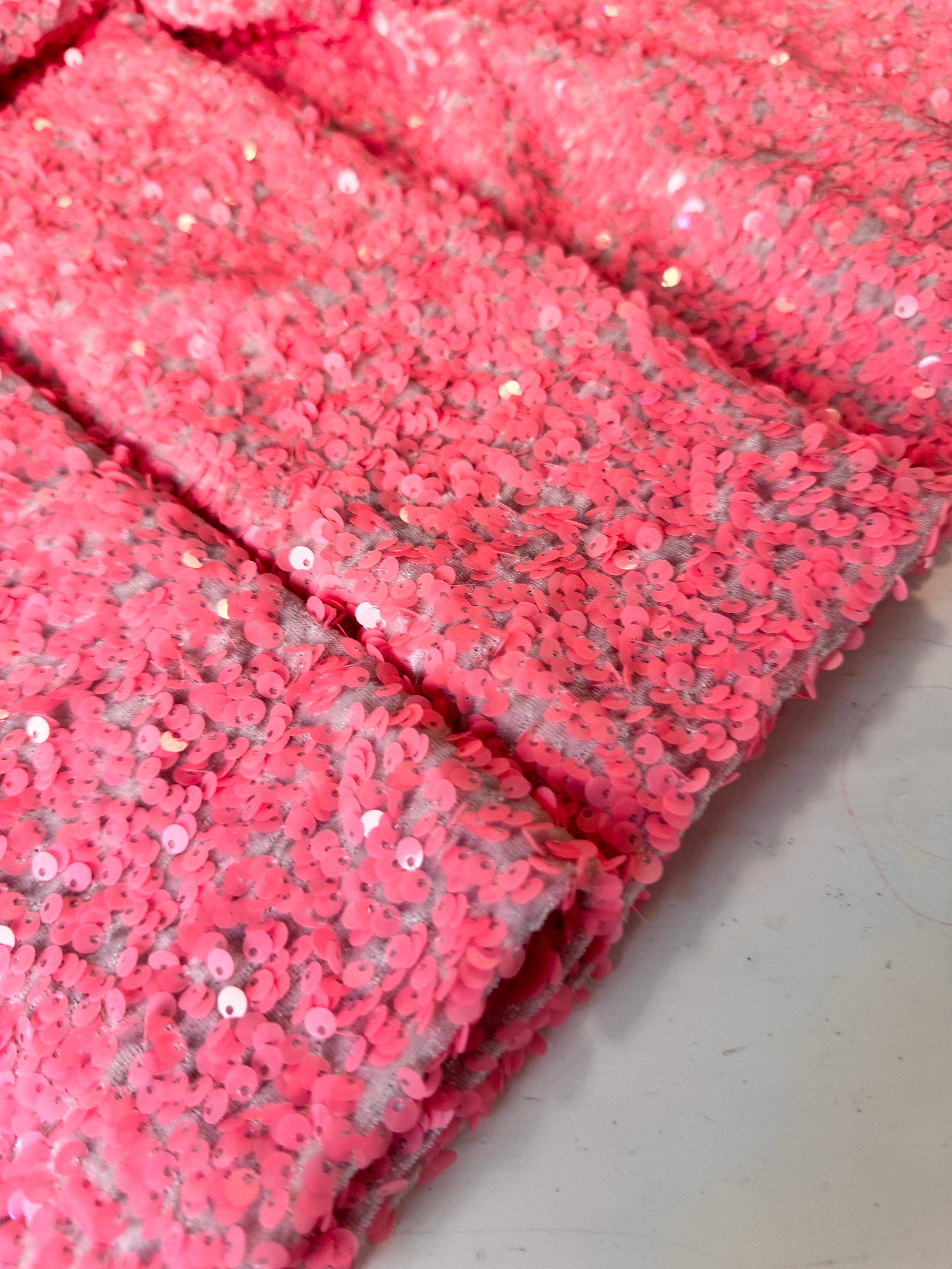 salmon pink sequin on velvet, light pink sequin on velvet, dark pink sequin on velvet, pink sequin on velvet, sequin on velvet for woman, sequin on velvet for bride, premium sequin on velvet, sequin on velvet on discount, sequin on velvet on sale, buy sequin on velvet online