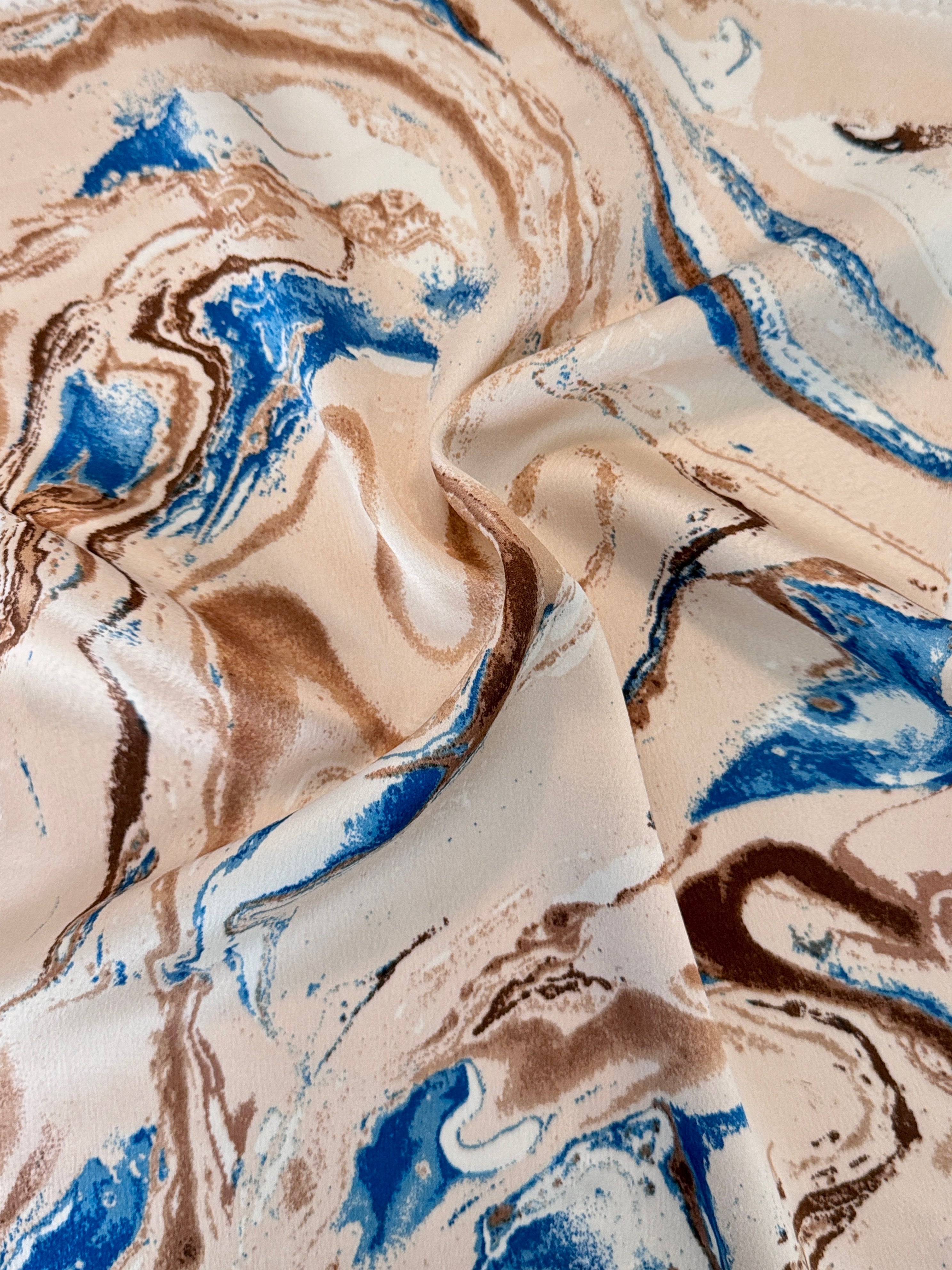 marble blue printed Satin, blue marble print Satin, premium Printed Satin, best quality Printed Satin, Printed Satin for bridal wear, Printed Satin for party wear, Printed Satin in low price, premium Printed Satin