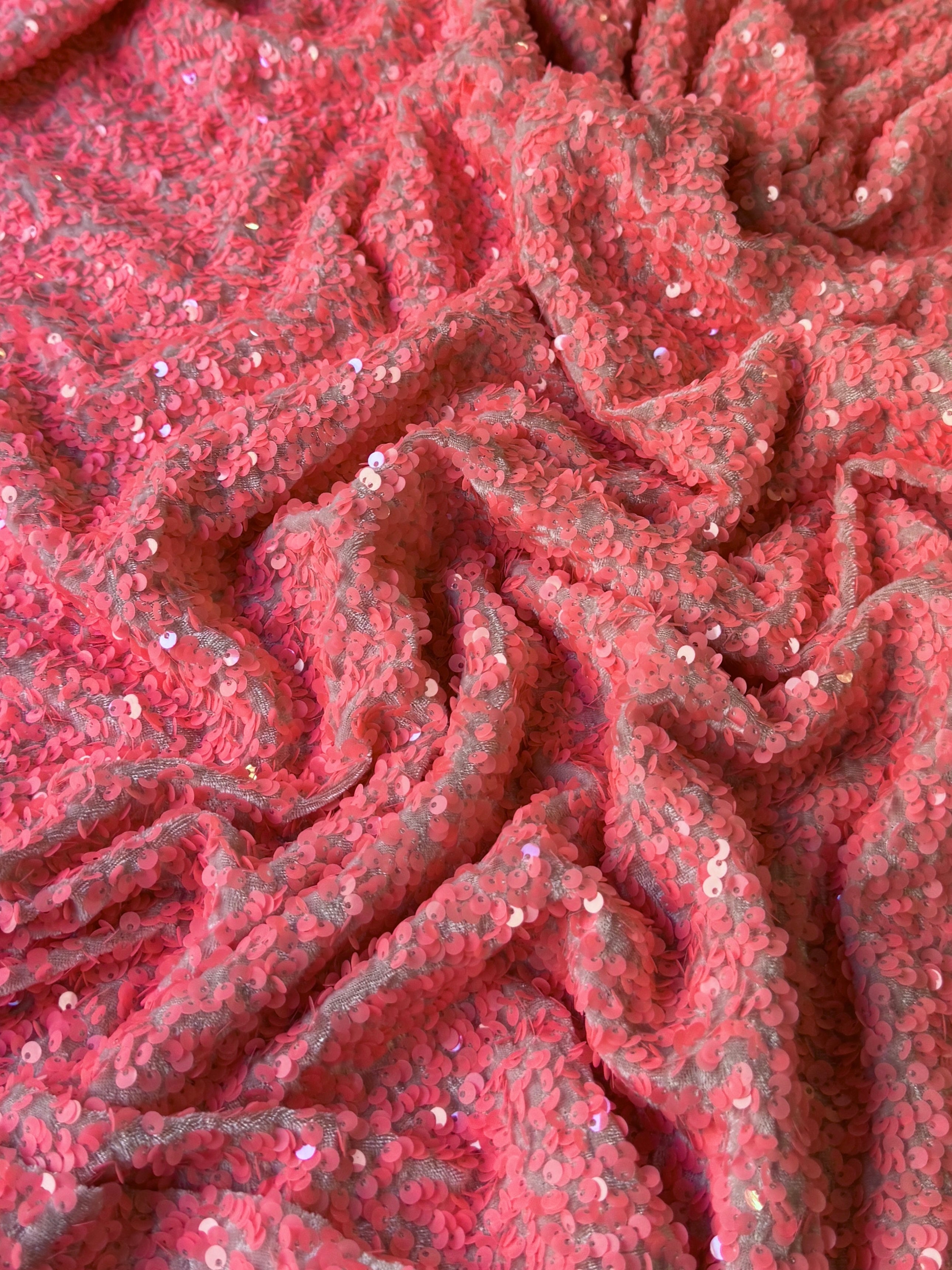 salmon pink sequin on velvet, light pink sequin on velvet, dark pink sequin on velvet, pink sequin on velvet, sequin on velvet for woman, sequin on velvet for bride, premium sequin on velvet, sequin on velvet on discount, sequin on velvet on sale, buy sequin on velvet online