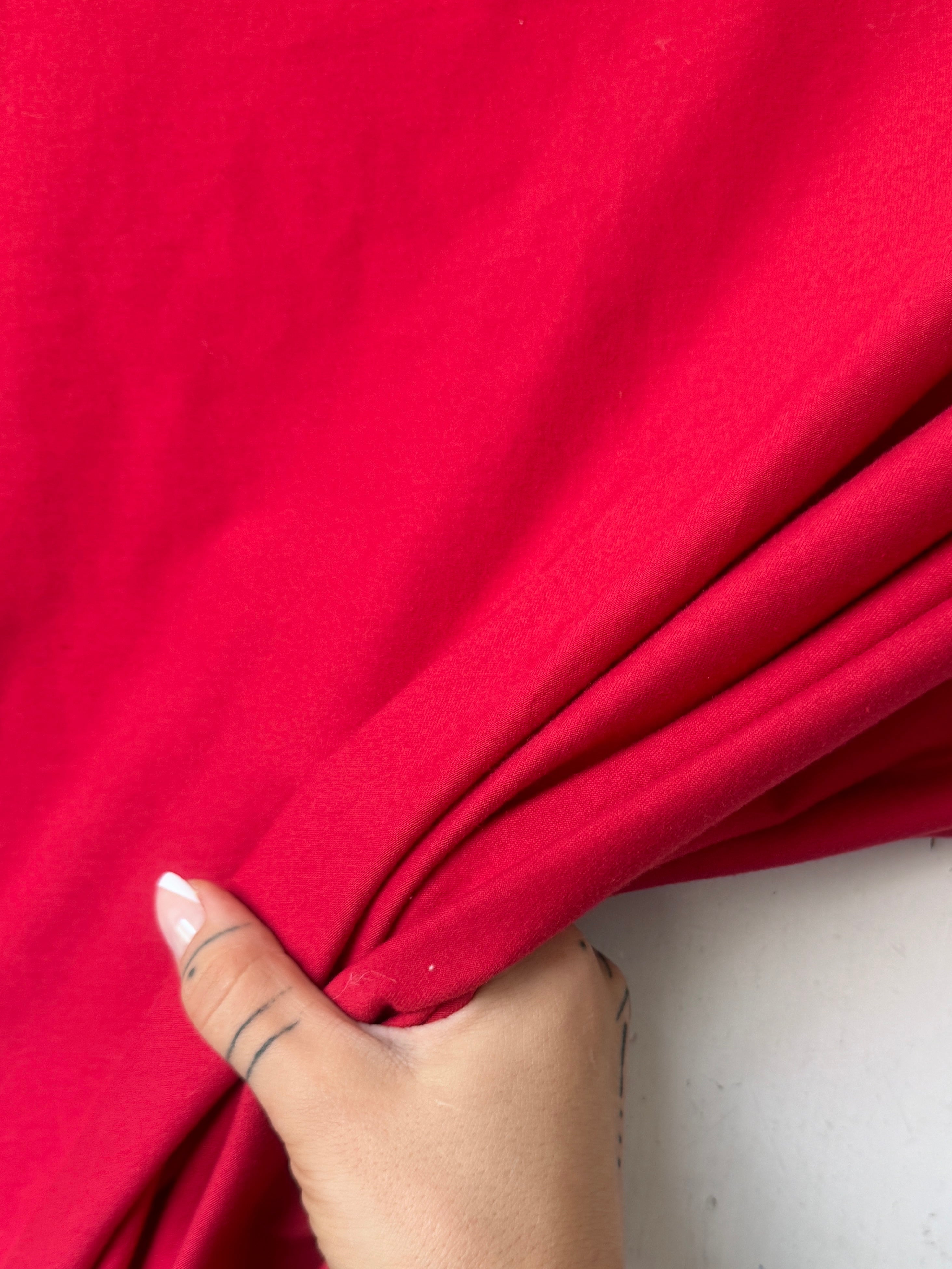 Red Cotton Jersey Knit, online textile store, sewing, fabric store, sewing store, cheap fabric store, kiki textiles