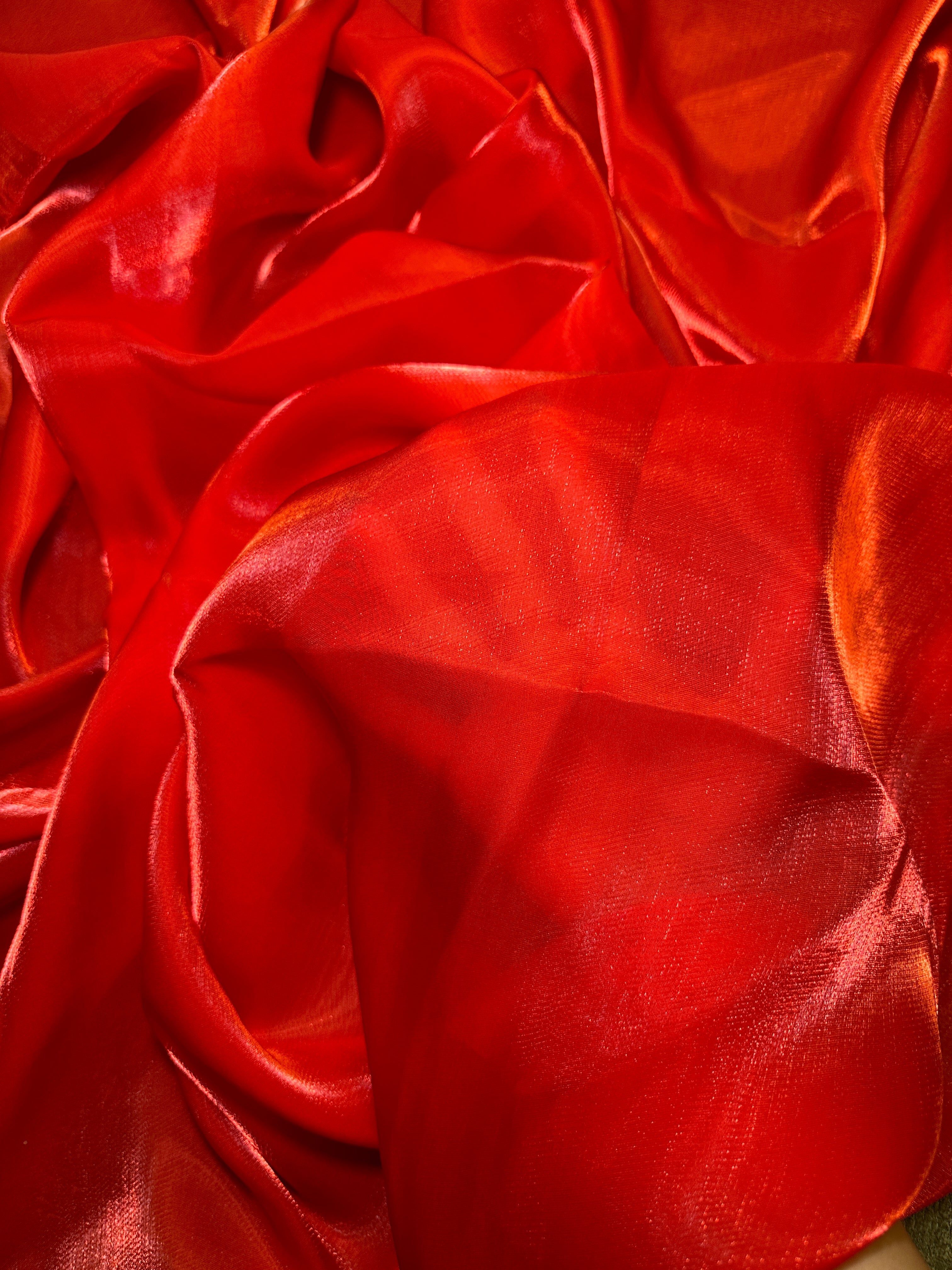 Red Water Liquid Shimmery Chiffon, Fabric Store, Sewing Store, Cheap Fabric Store, Kiki Textiles, Textile by the Yard