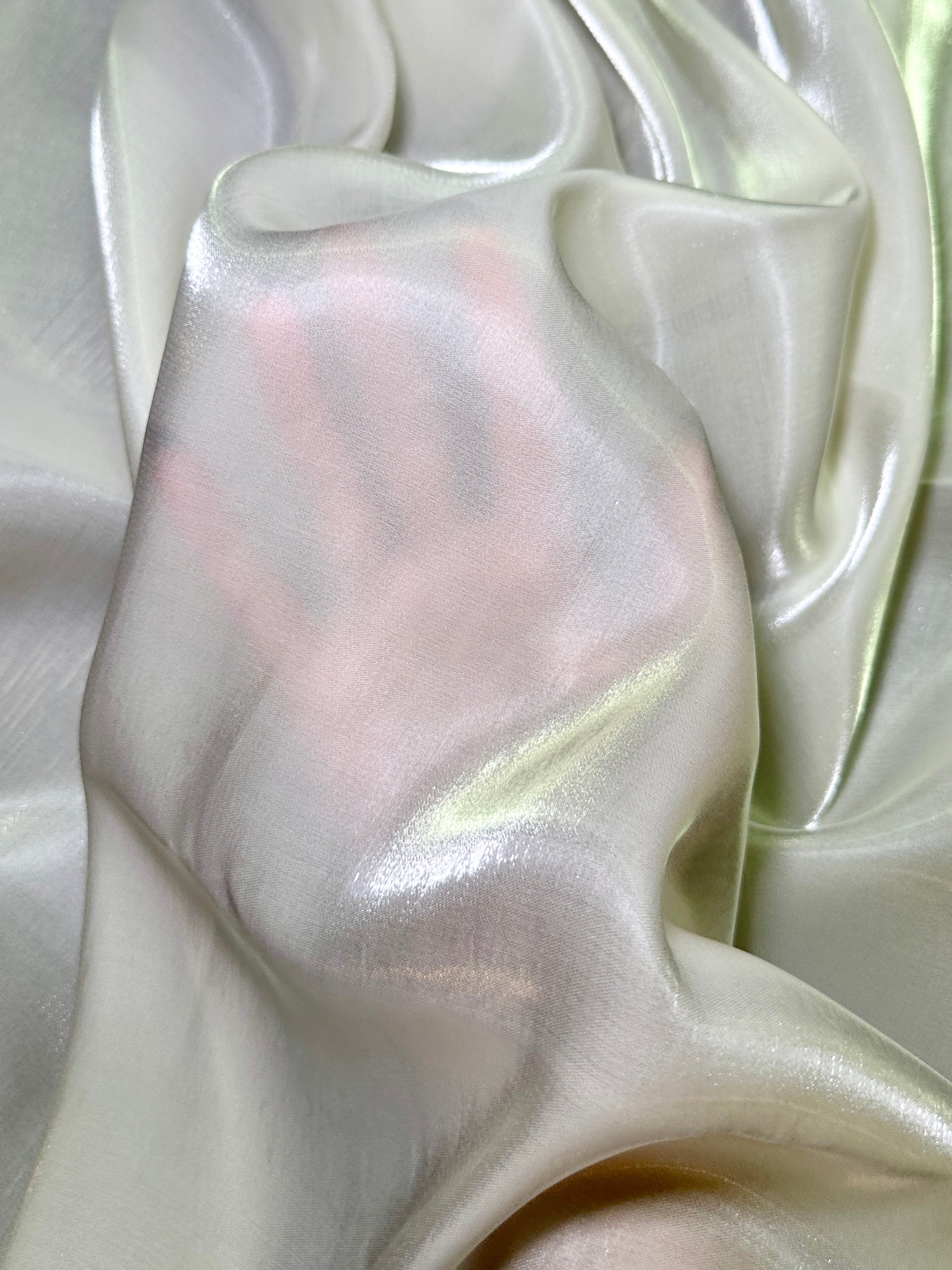Ivory Water Liquid Shimmery Chiffon, Fabric Store, Sewing Store, Cheap Fabric Store, Kiki Textiles, Textile by the Yard