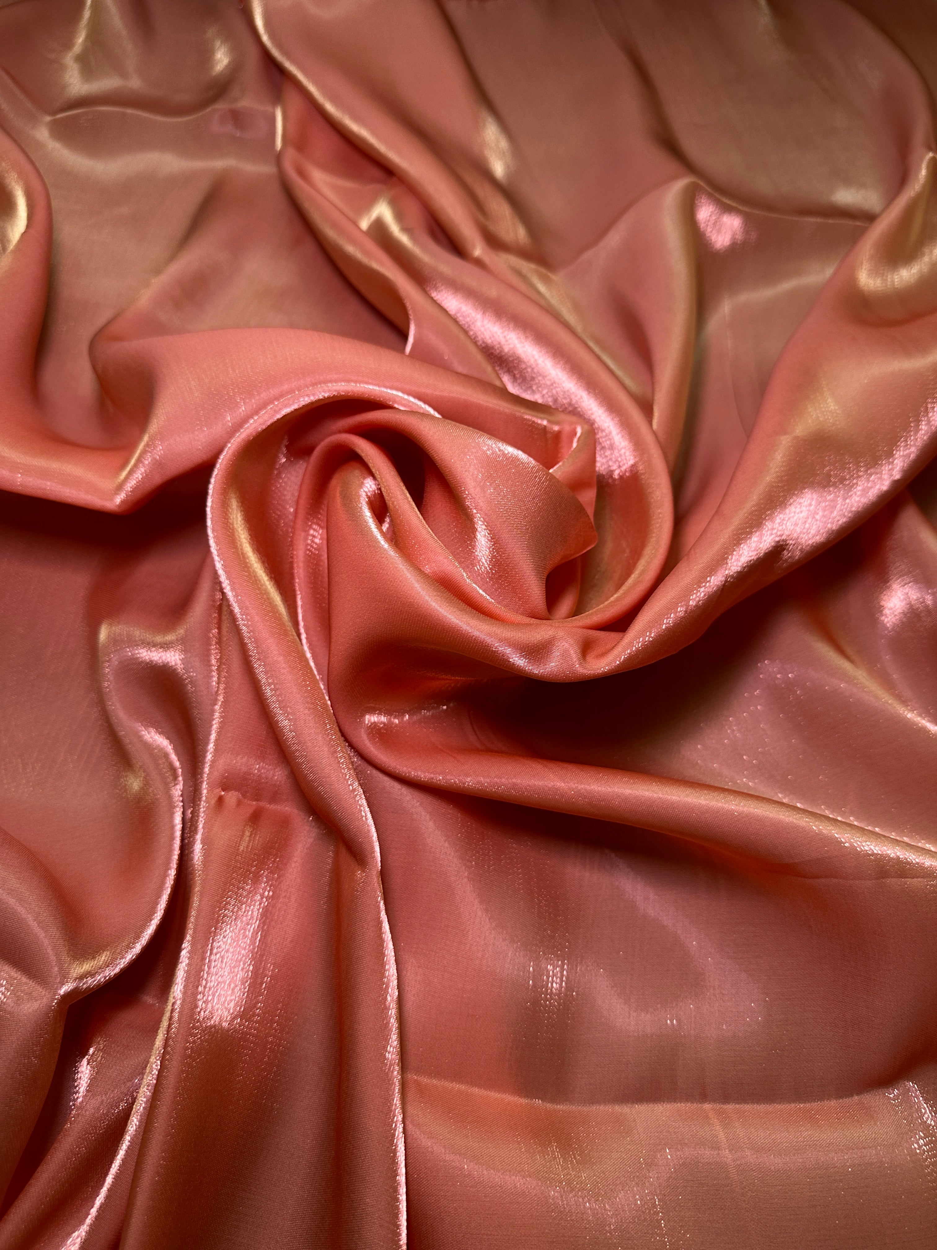 Burnt Orange Water Liquid Shimmery Chiffon, Fabric Store, Sewing Store, Cheap Fabric Store, Kiki Textiles, Textile by the Yard