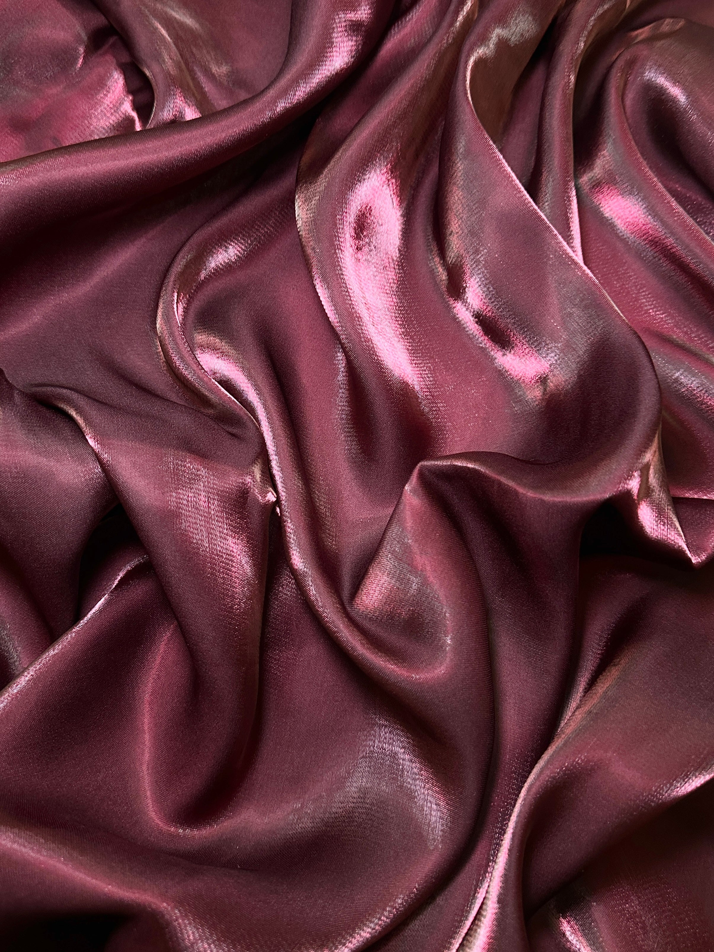 Faded Burgundy Water Liquid Shimmery Chiffon, Premium Glittery Chiffon, Wet Chiffon, Shimmery Chiffon, Fancy fabric, Luxurious liquid fabric, Chiffon for women