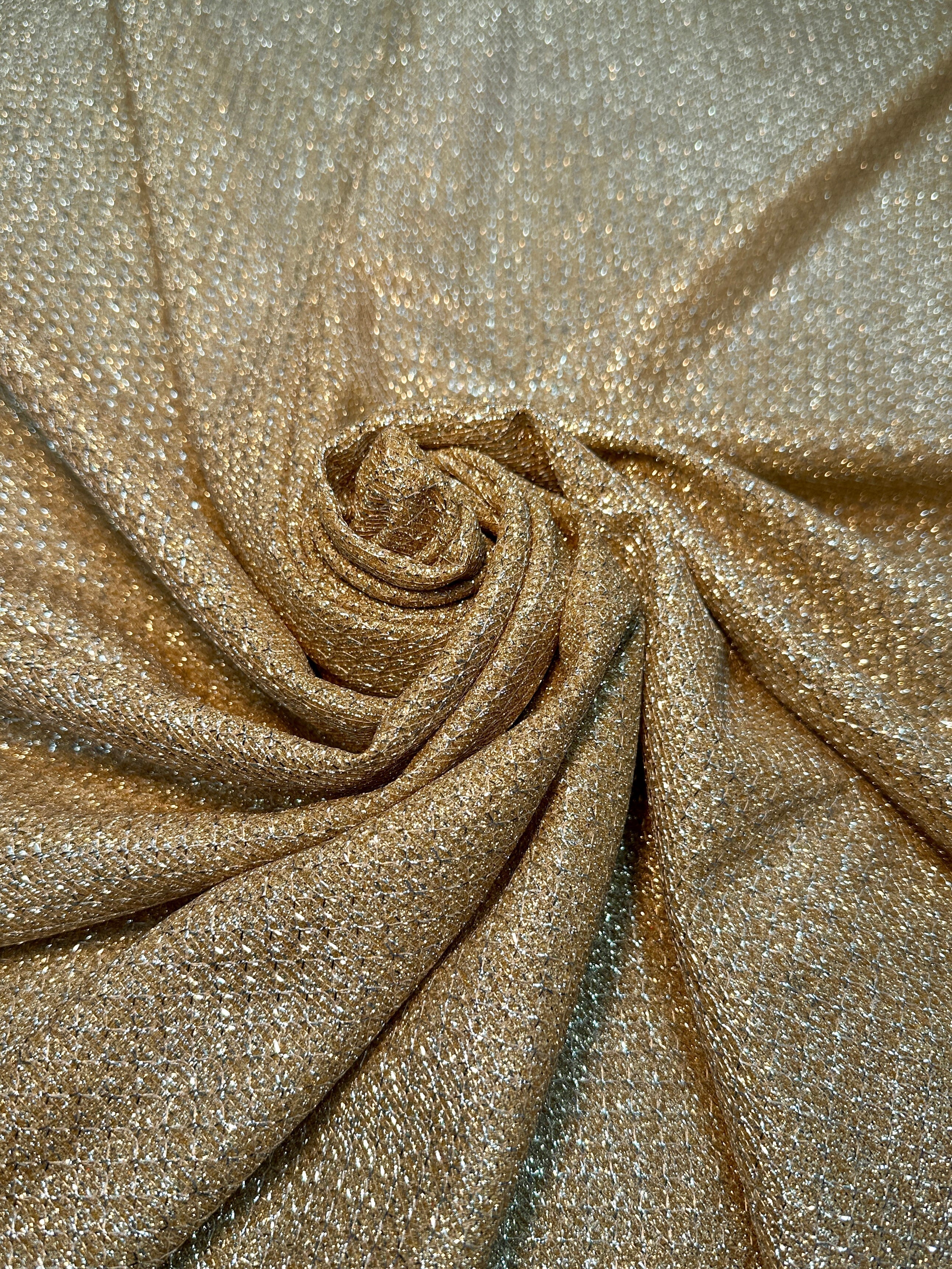 Gold Shimmery Metallic Brocade, Fabric Store, Sewing Store, Cheap Fabric Store, Kiki Textiles, Textile by the Yard