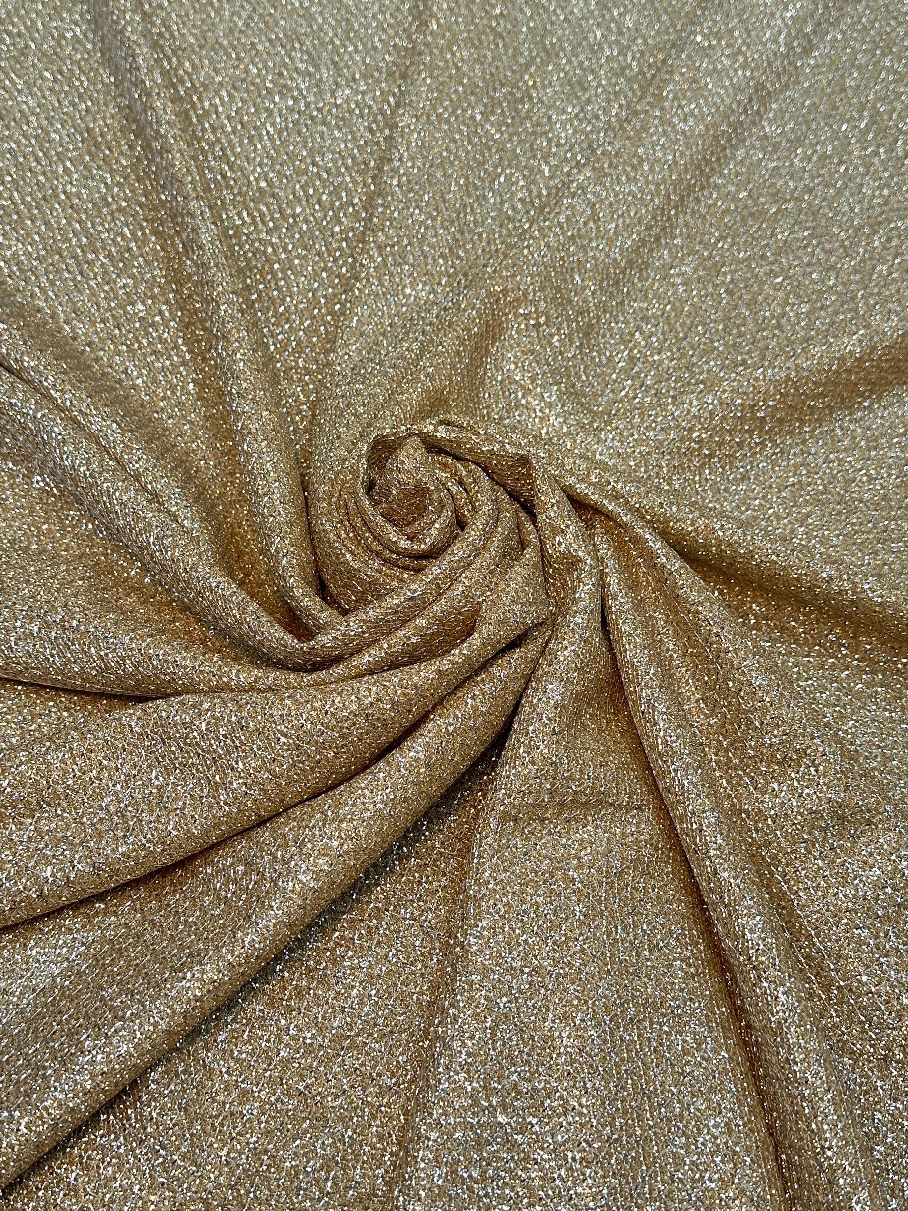 Gold Shimmery Metallic Brocade, Brocade for woman, shiny fabric for bride, Metallic Brocade, Brocade in low price, Shimmery fabric for party wear, Brocade for gown