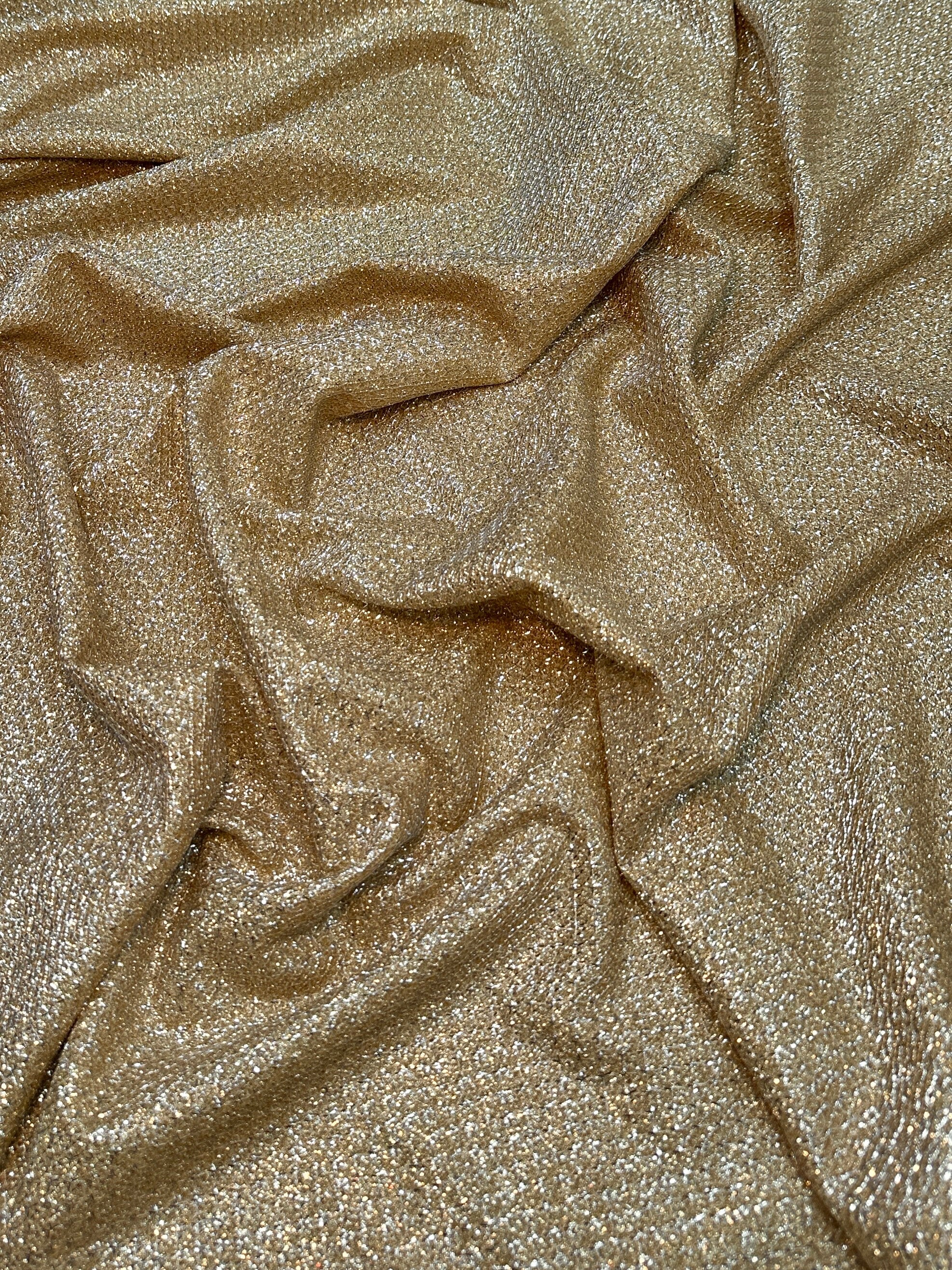 Gold Shimmery Metallic Brocade, Brocade for woman, shiny fabric for bride, Metallic Brocade, Brocade in low price, Shimmery fabric for party wear, Brocade for gown
