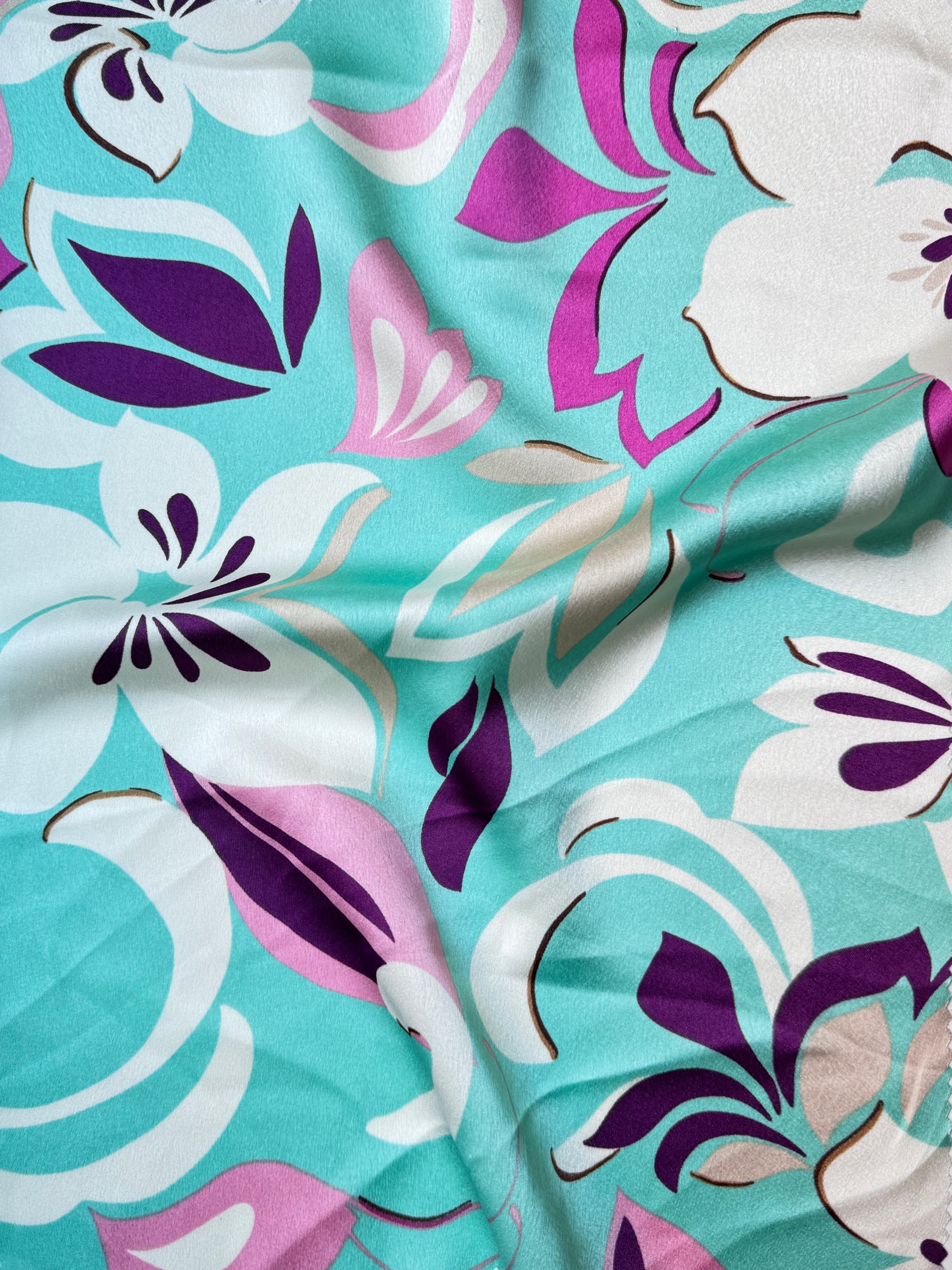 sage Floral Print Satin, sage green floral print Satin, multicolor Printed Satin, best quality Printed Satin, Printed Satin for bridal wear, Printed Satin for party wear, Printed Satin in low price, premium Printed Satin