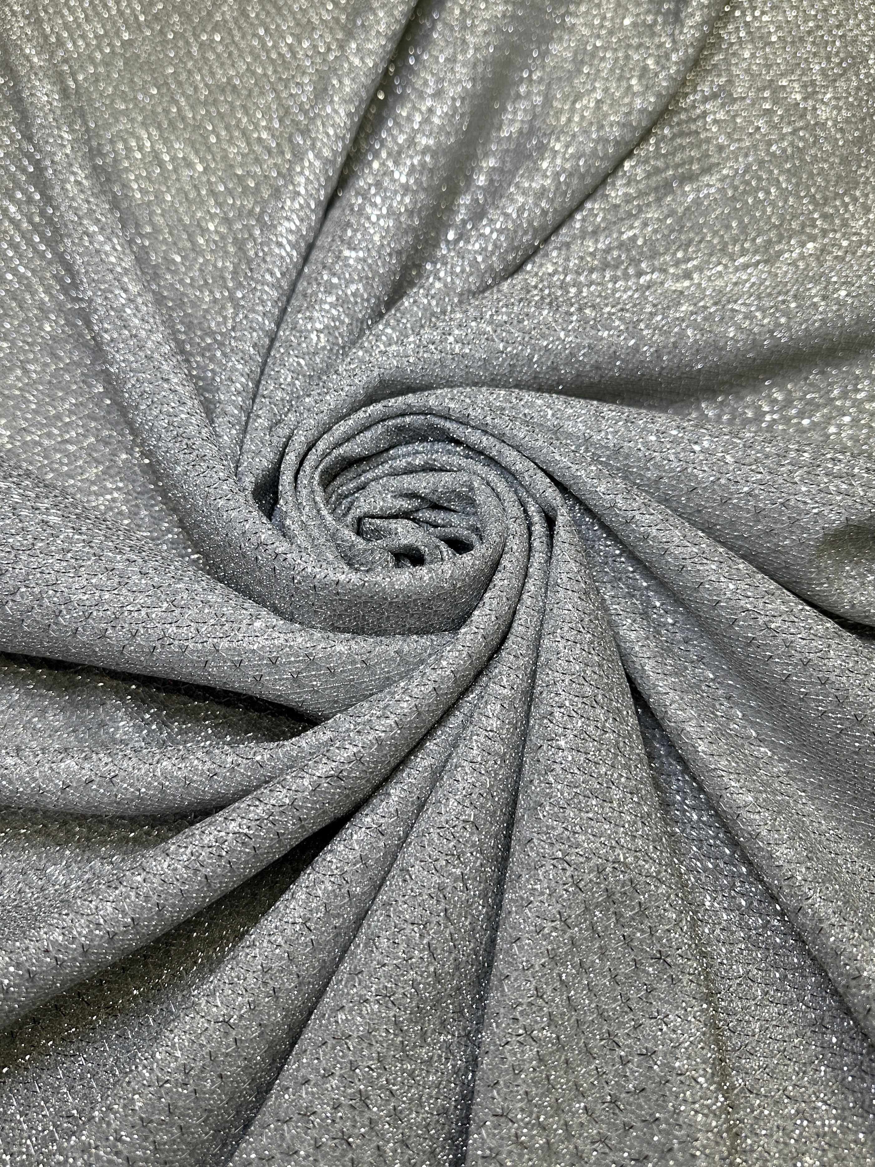 Silver Shimmery Metallic Brocade, Brocade for woman, shiny fabric for bride, Metallic Brocade, Brocade in low price, Shimmery fabric for party wear, Brocade for gown
