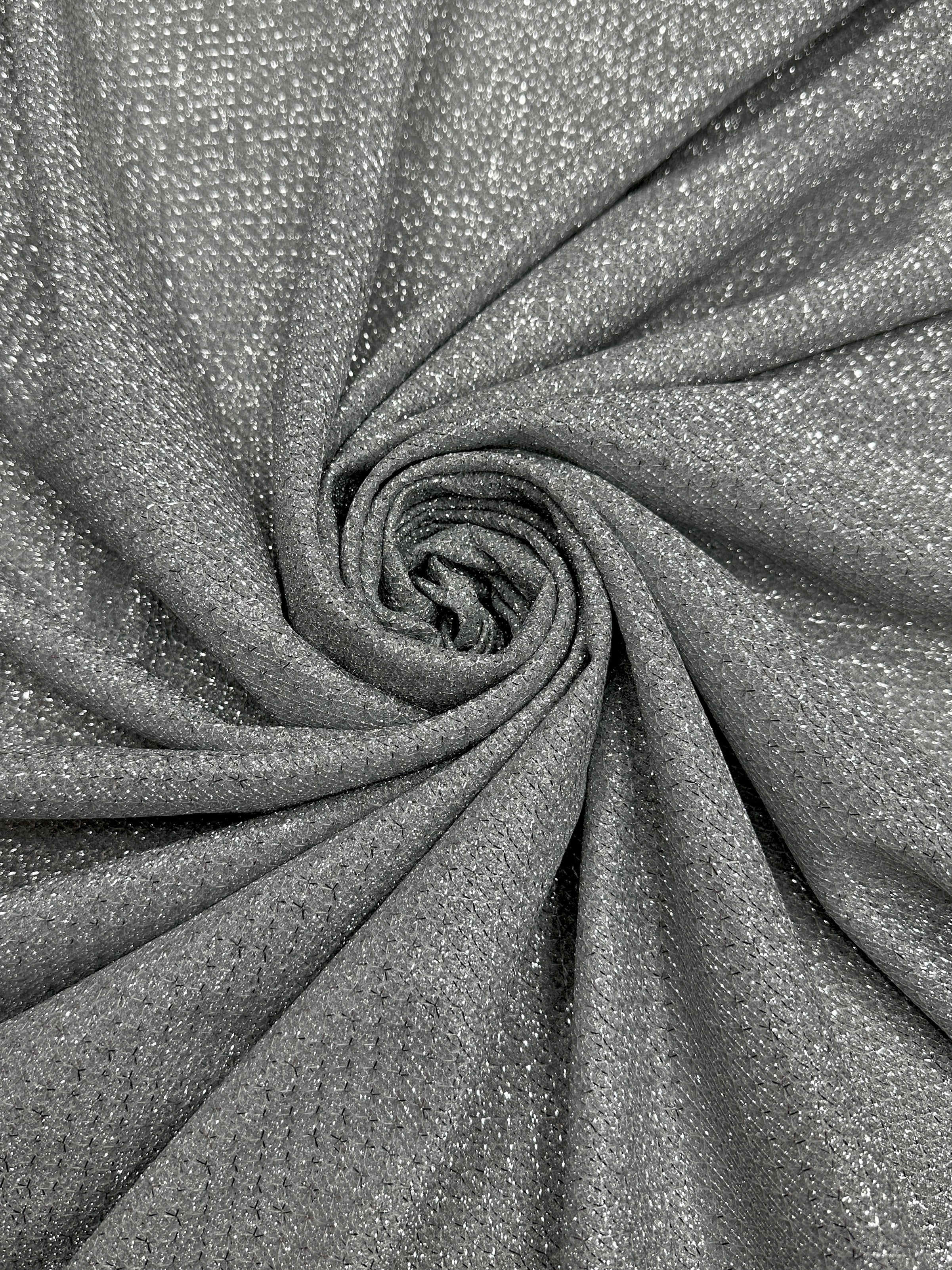 Silver Shimmery Metallic Brocade, Brocade for woman, shiny fabric for bride, Metallic Brocade, Brocade in low price, Shimmery fabric for party wear, Brocade for gown