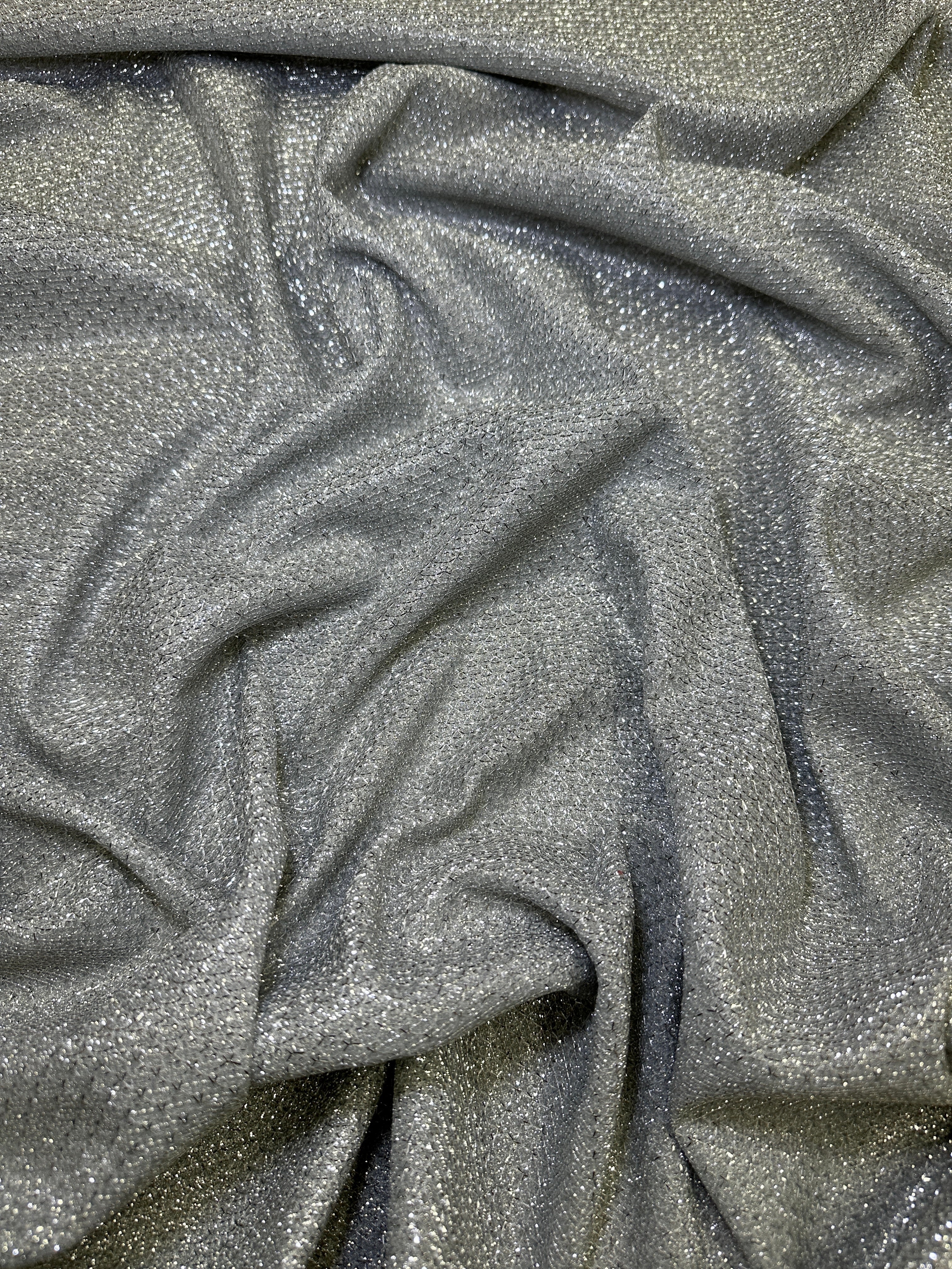 Silver Shimmery Metallic Brocade, Brocade for woman, shiny fabric for bride, Metallic Brocade, Brocade in low price, Shimmery fabric for party wear, Brocade for gown