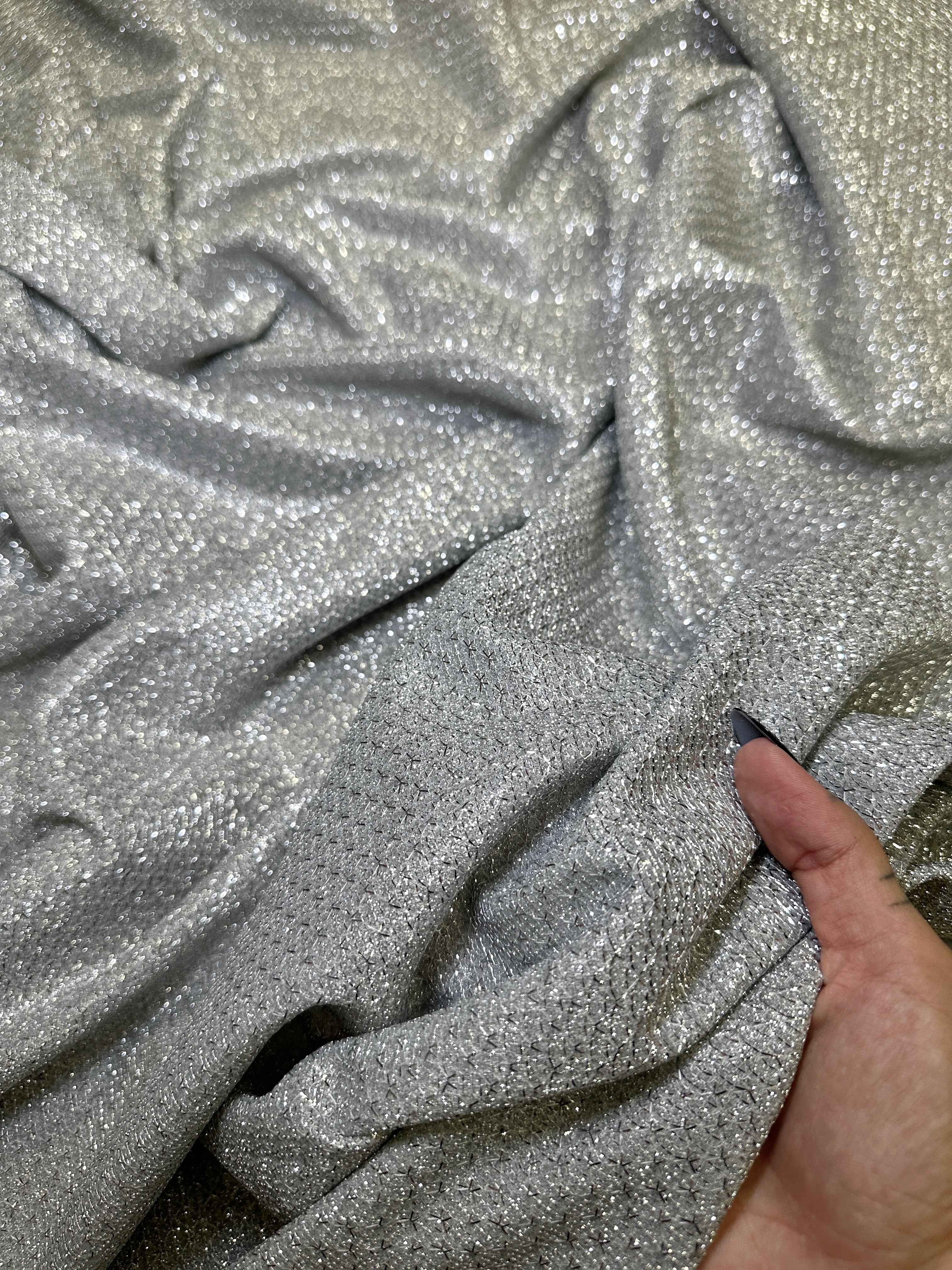 Silver Shimmery Metallic Brocade, Fabric Store, Sewing Store, Cheap Fabric Store, Kiki Textiles, Textile by the Yard