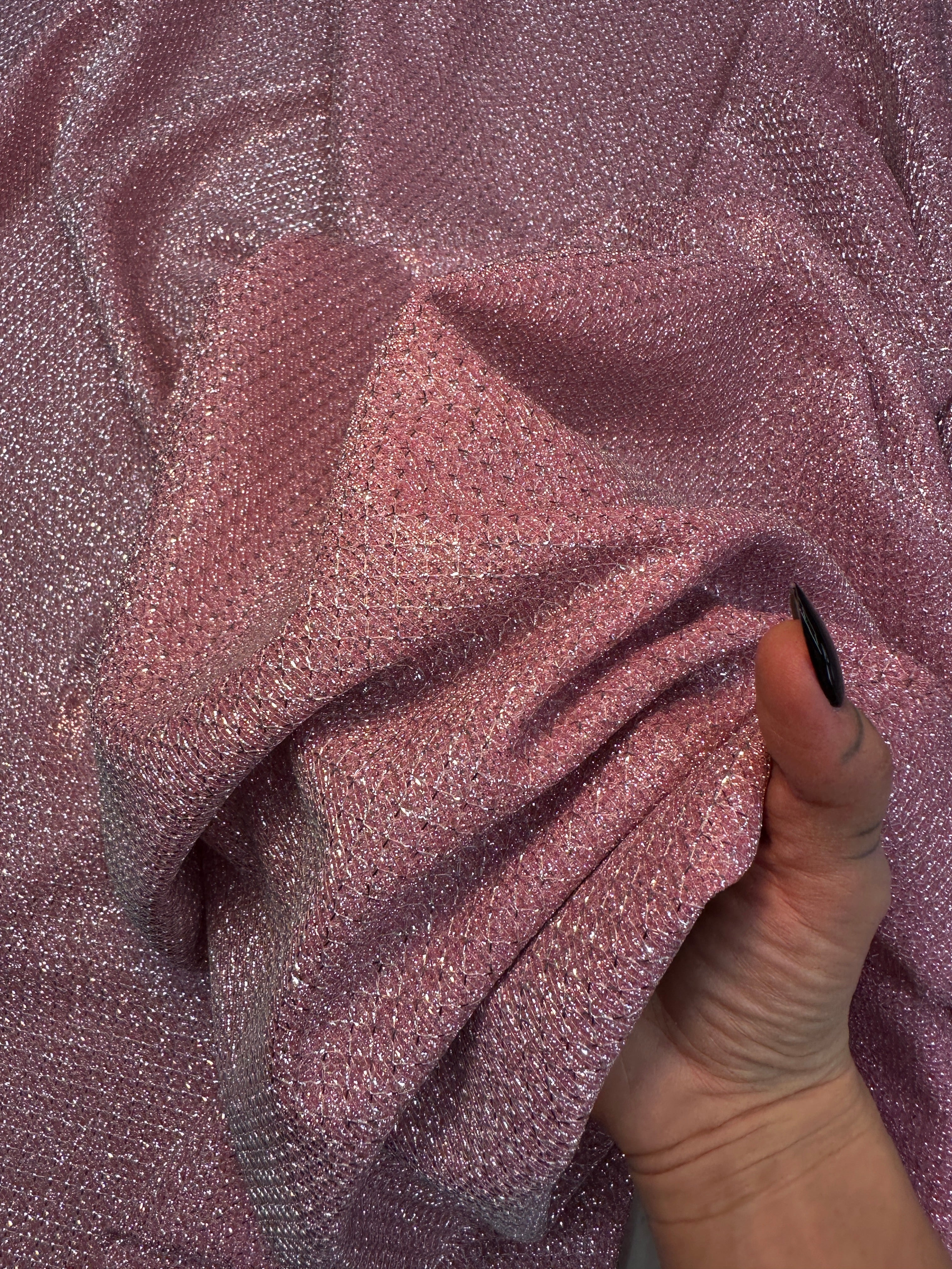 Pink Shimmery Metallic Brocade, Brocade for woman, shiny fabric for bride, Metallic Brocade, Brocade in low price, Shimmery fabric for party wear, Brocade for gown