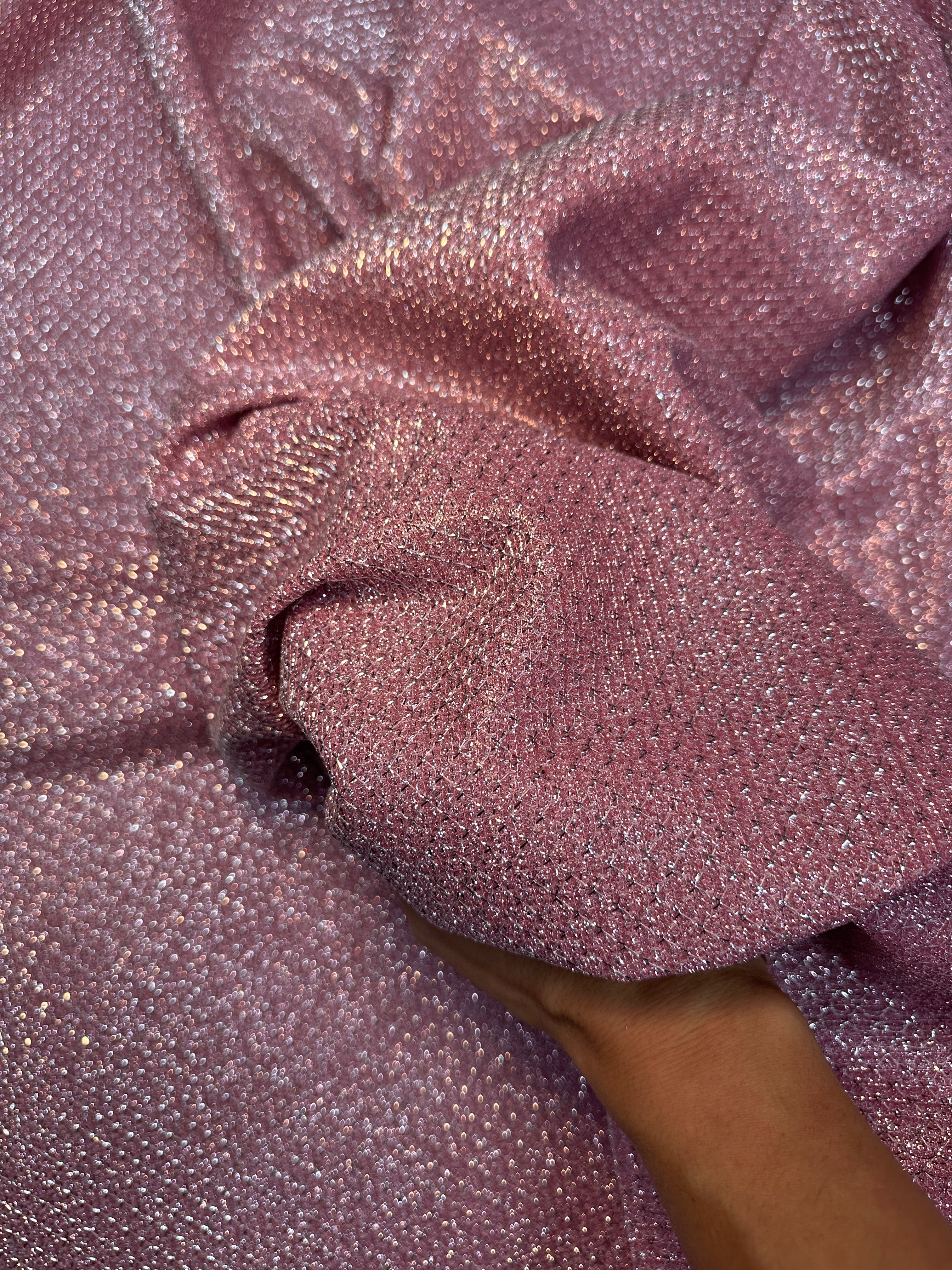Pink Shimmery Metallic Brocade, Brocade for woman, shiny fabric for bride, Metallic Brocade, Brocade in low price, Shimmery fabric for party wear, Brocade for gown