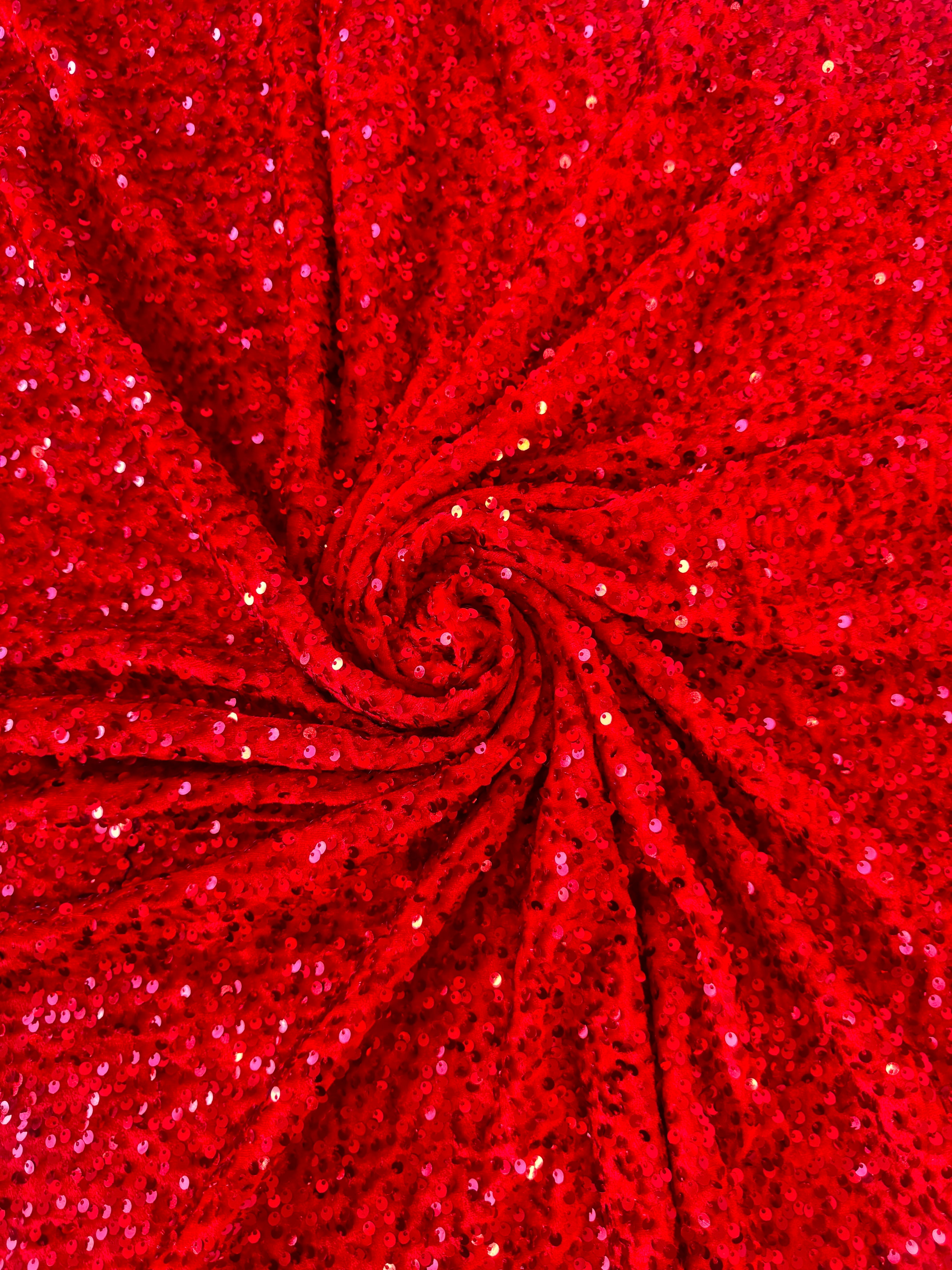Red Sequins Velvet, Sequin on velvet, Stretch Sequin Mesh, Stretch Sequin velvet for woman,  Stretch Sequin velvet for bride, Stretch Sequin velvet on sale, Stretch Sequin velvet on discount, Stretch Sequin velvet online
