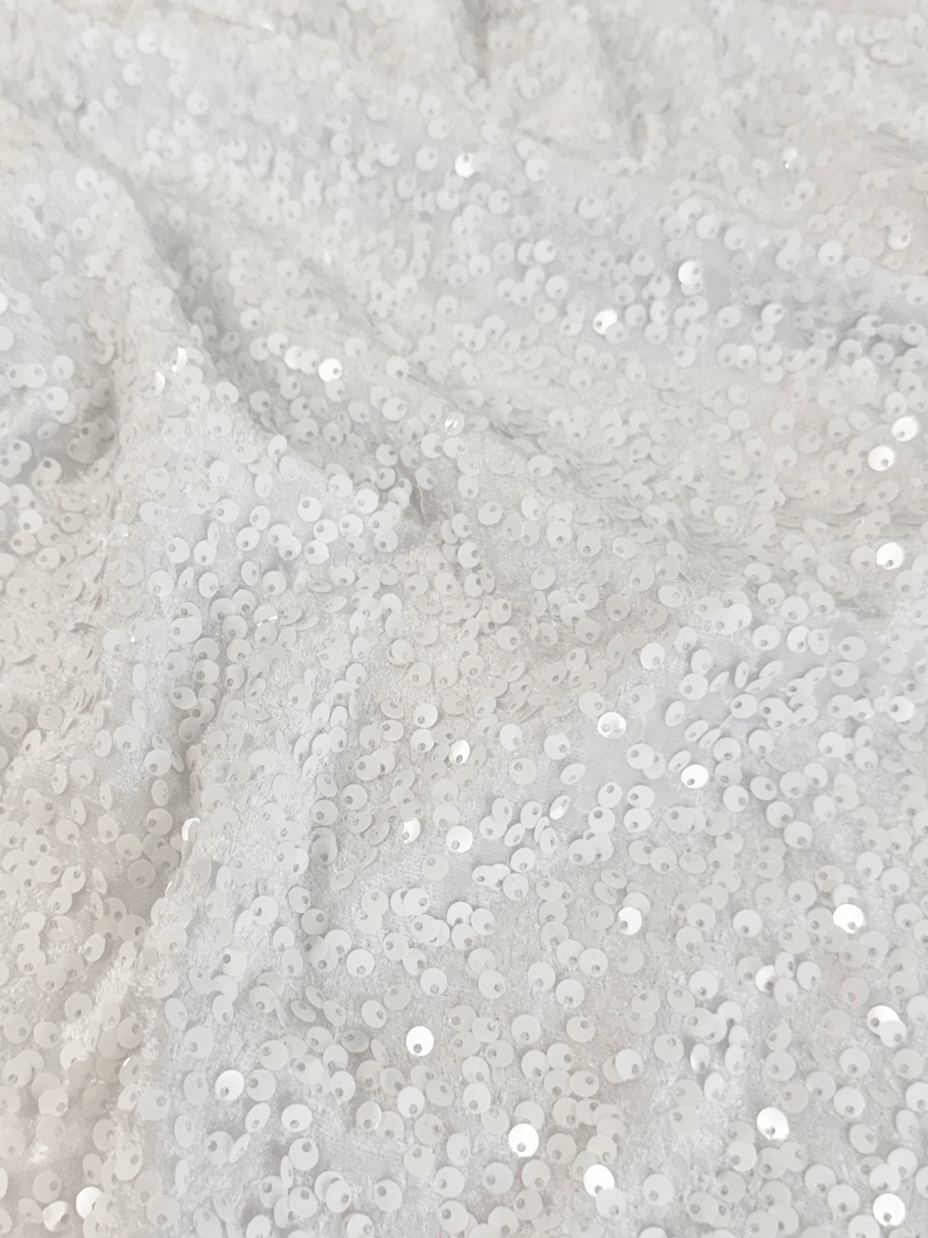 White Sequins Velvet, Sequin on velvet, Stretch Sequin Mesh, Stretch Sequin velvet for woman, Stretch Sequin velvet for bride, Stretch Sequin velvet on discount, Stretch Sequin velvet online