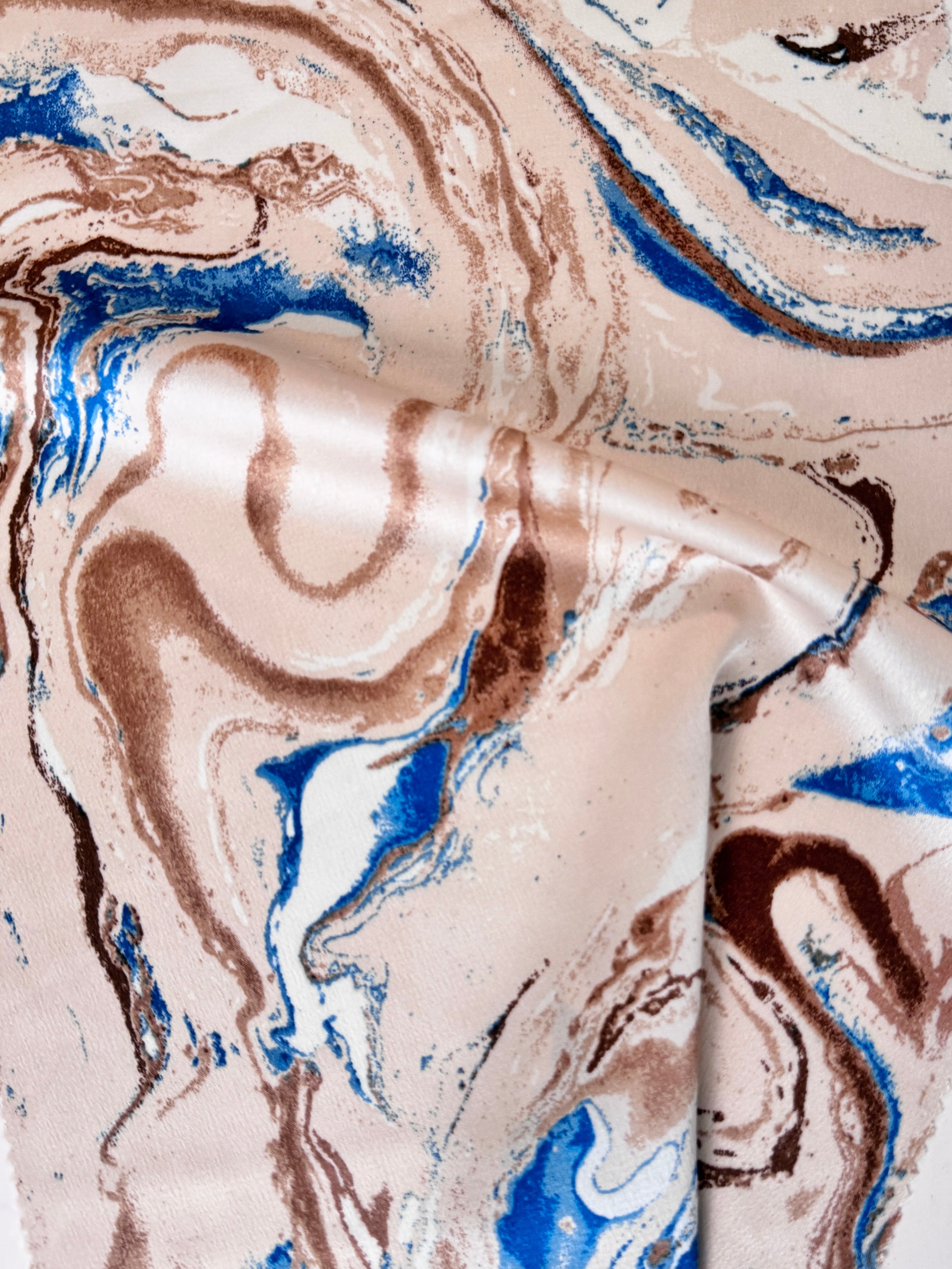 marble blue printed Satin, blue marble print Satin, premium Printed Satin, best quality Printed Satin, Printed Satin for bridal wear, Printed Satin for party wear, Printed Satin in low price, premium Printed Satin