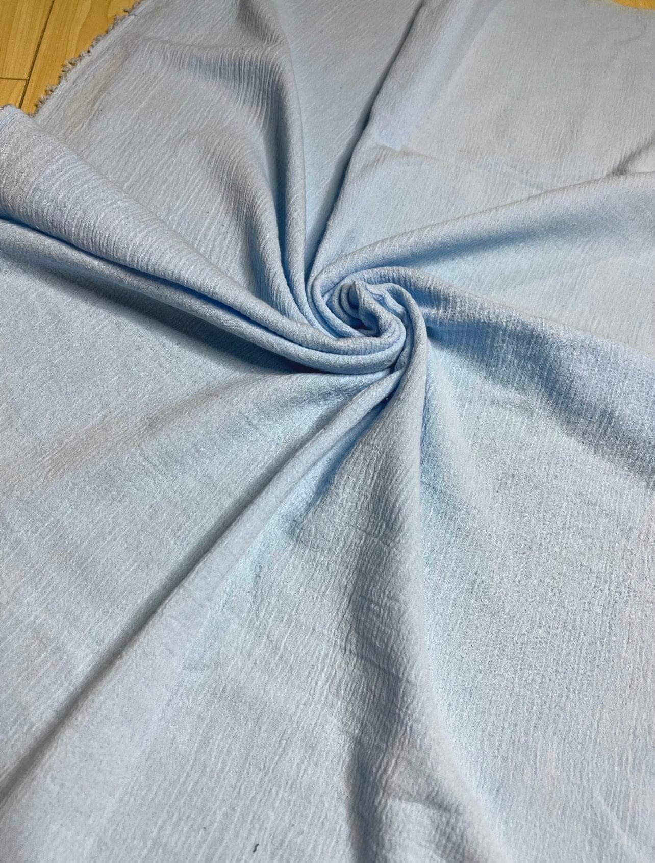 light blue Cotton Gauze, cotton gauze fabric, baby blue gauze fabric, dark blue gauze, cotton for woman, double gauze cheap, coton gauze for bride, cotton gauze in low price
