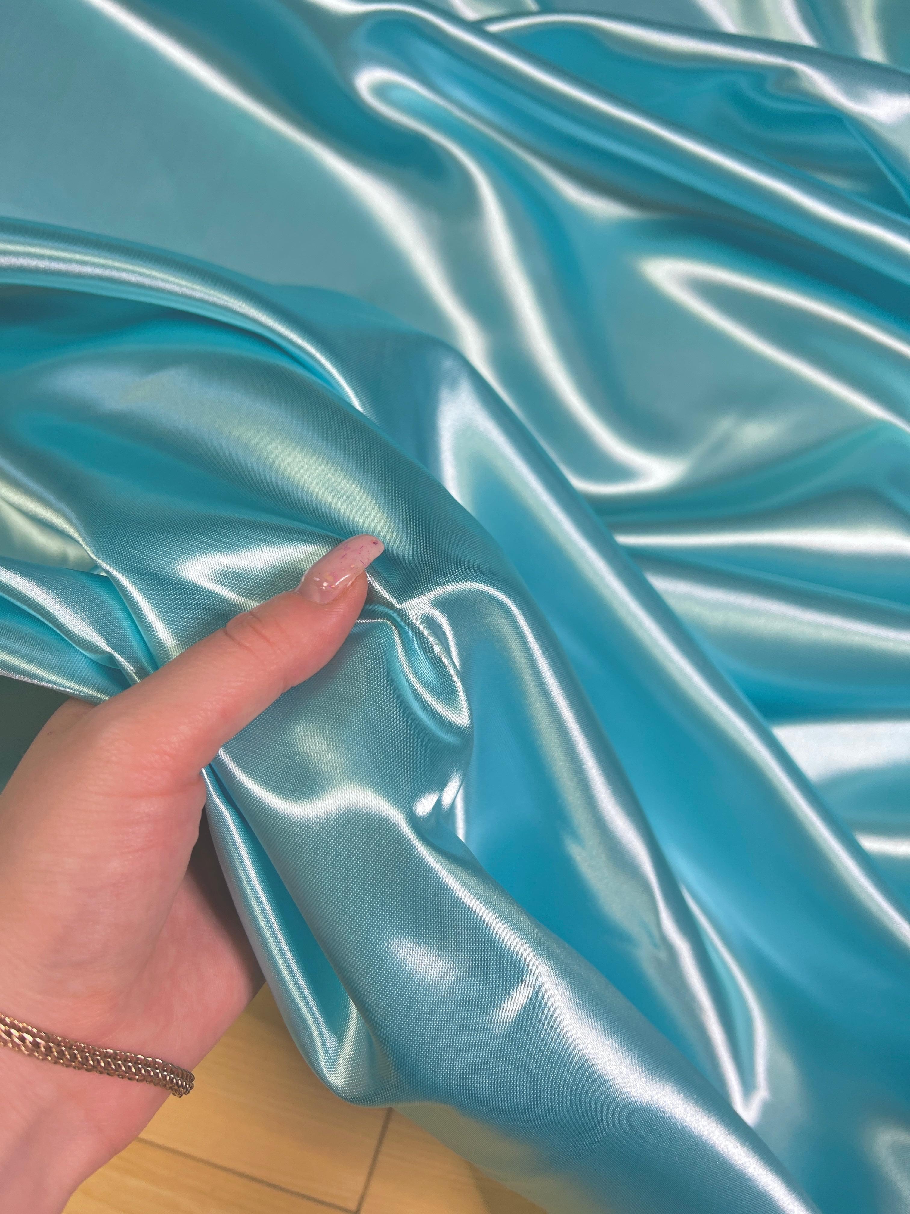 Baby Blue Duchesse Satin
